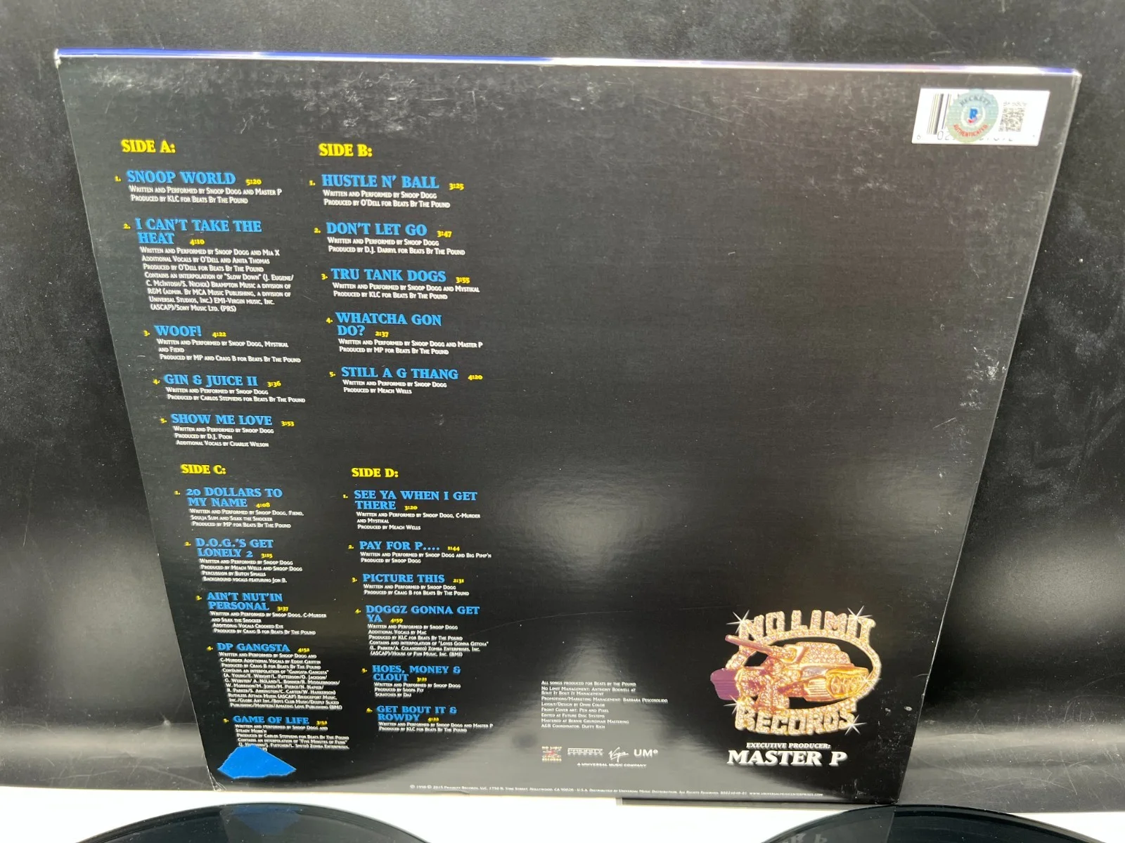 Snoop Dogg Signed Da Game Is to Be Sold, Not to Be Told Vinyl Album 2LP Beckett, изображение 4