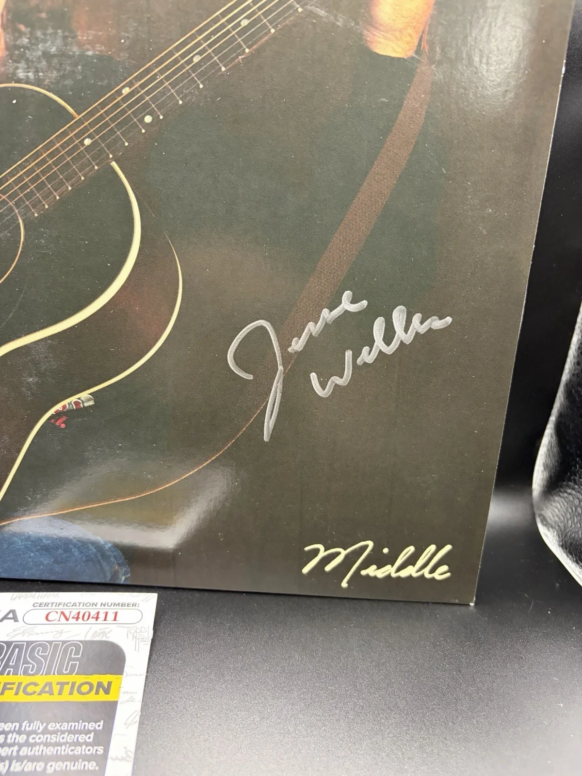 JESSE WELLES SIGNED MIDDLE VINYL LP RECORD JSA autograph, image 2