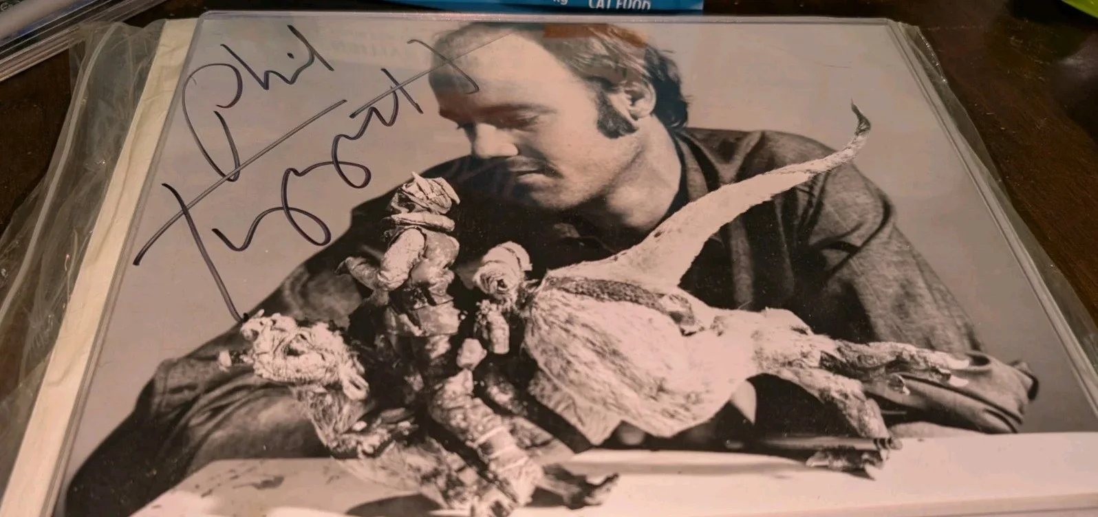 Phil Tippett — Phil Tippett Autographed Empire Strikes Back 8x10 photo Luke on Tauntaun ESB, изображение 2