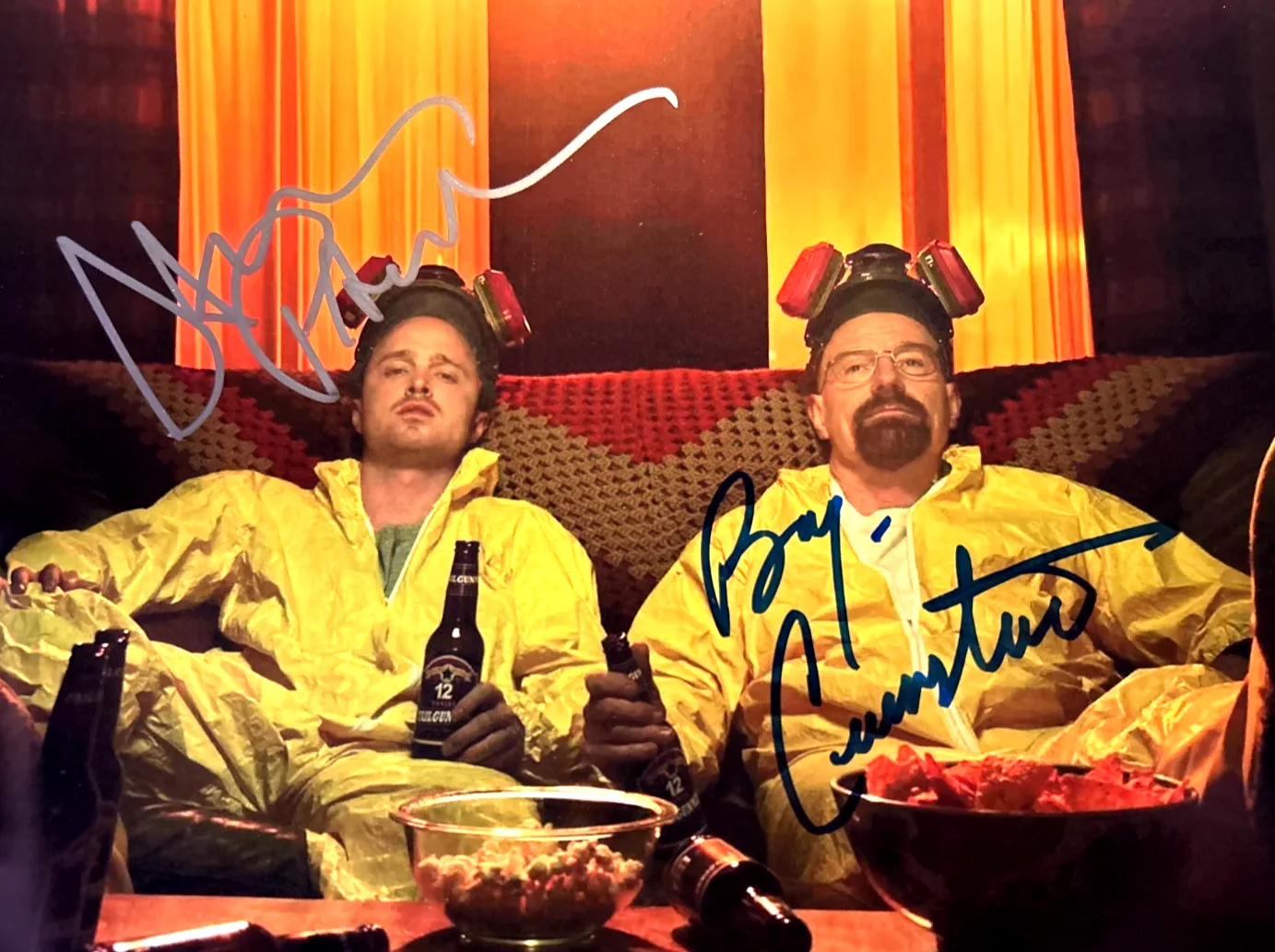 Brian Cranston — Brian Cranston, Aaron Paul Signed BREAKING BAD 8x10" Authentic Autographs w/COA, image 3