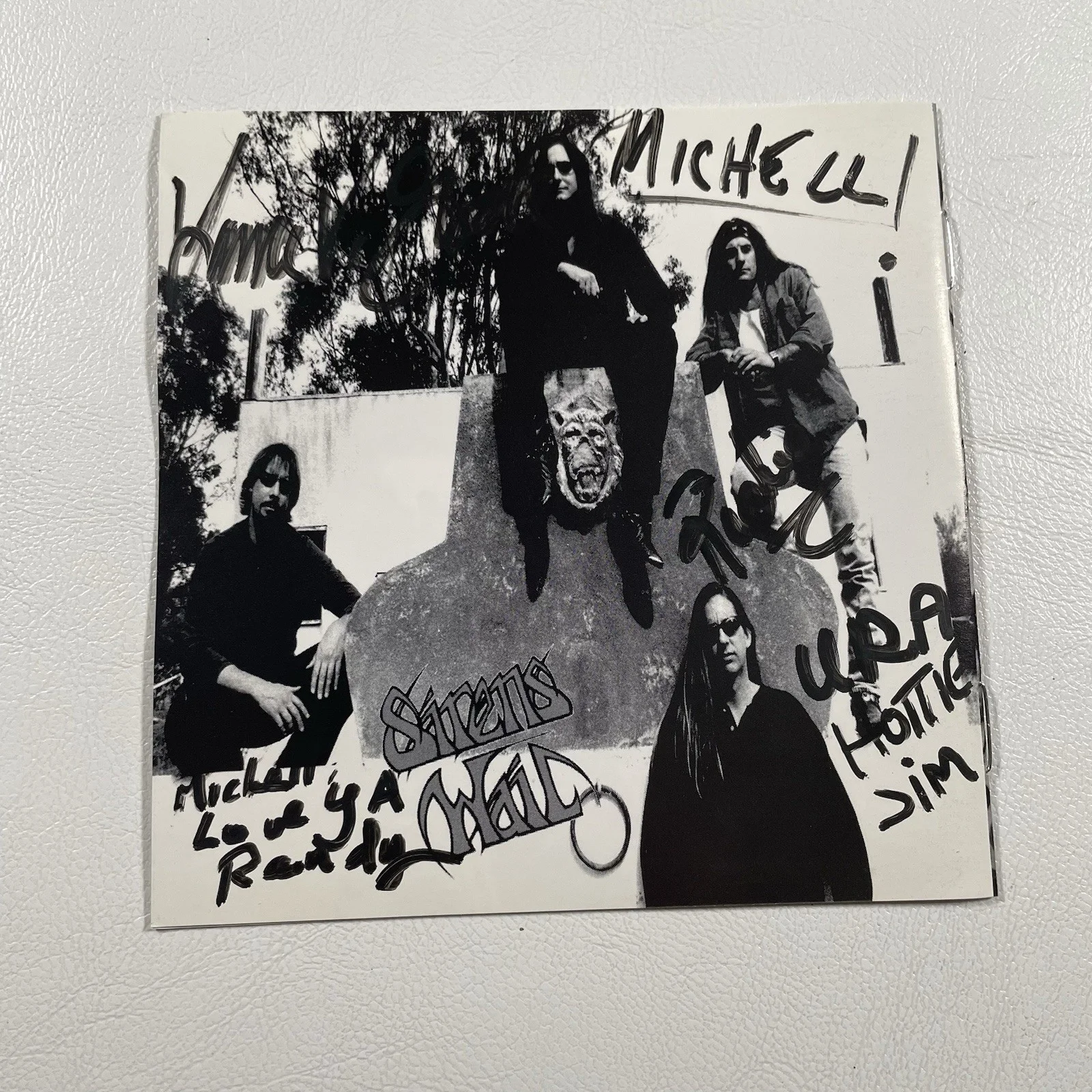 Sirens Wail Signed CD Insert Blindhanger Album 1999 Rock Band Music Autographed, image 3