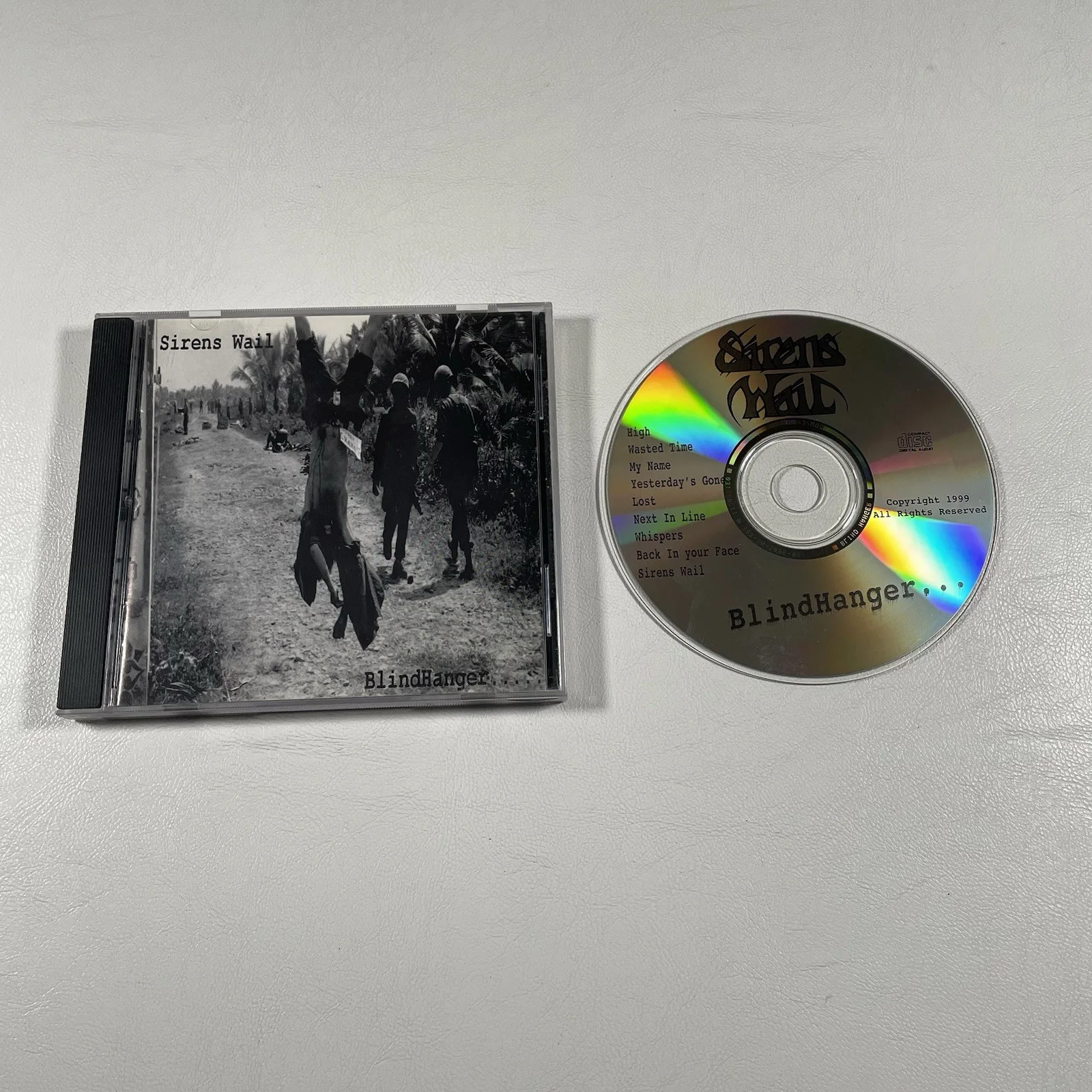 Sirens Wail Signed CD Insert Blindhanger Album 1999 Rock Band Music Autographed, image 4