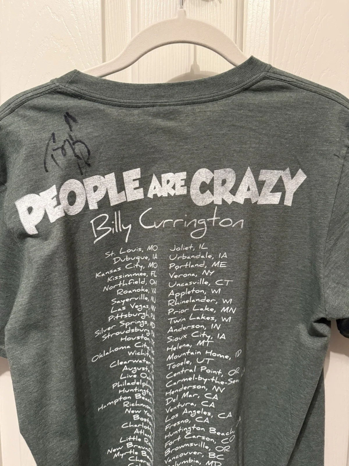 Autographed Billy Currington 2017 Tour Shirt, image 5