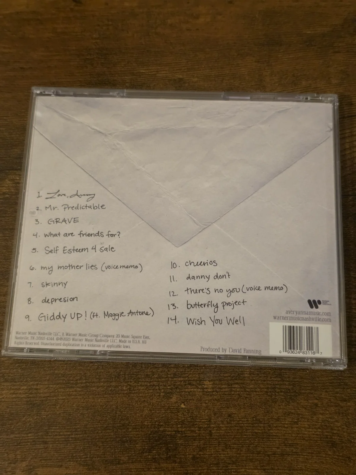 AVERY ANNA LET GO LETTERS Signed CD Album Autograph Country Music Award Winning, изображение 4