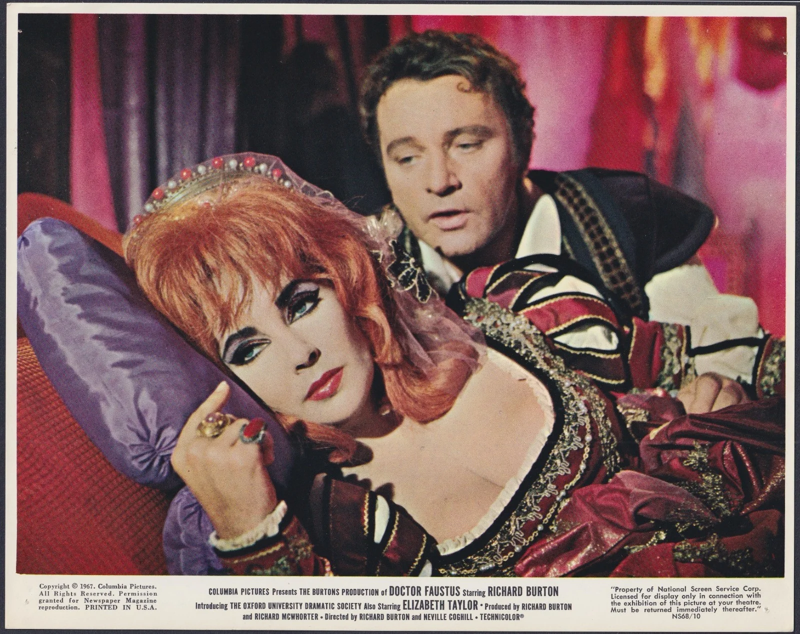 Doctor Faustus 7x ORIGINAL UK FOH Lobby Cards Richard Burton Taylor 1967, изображение 2