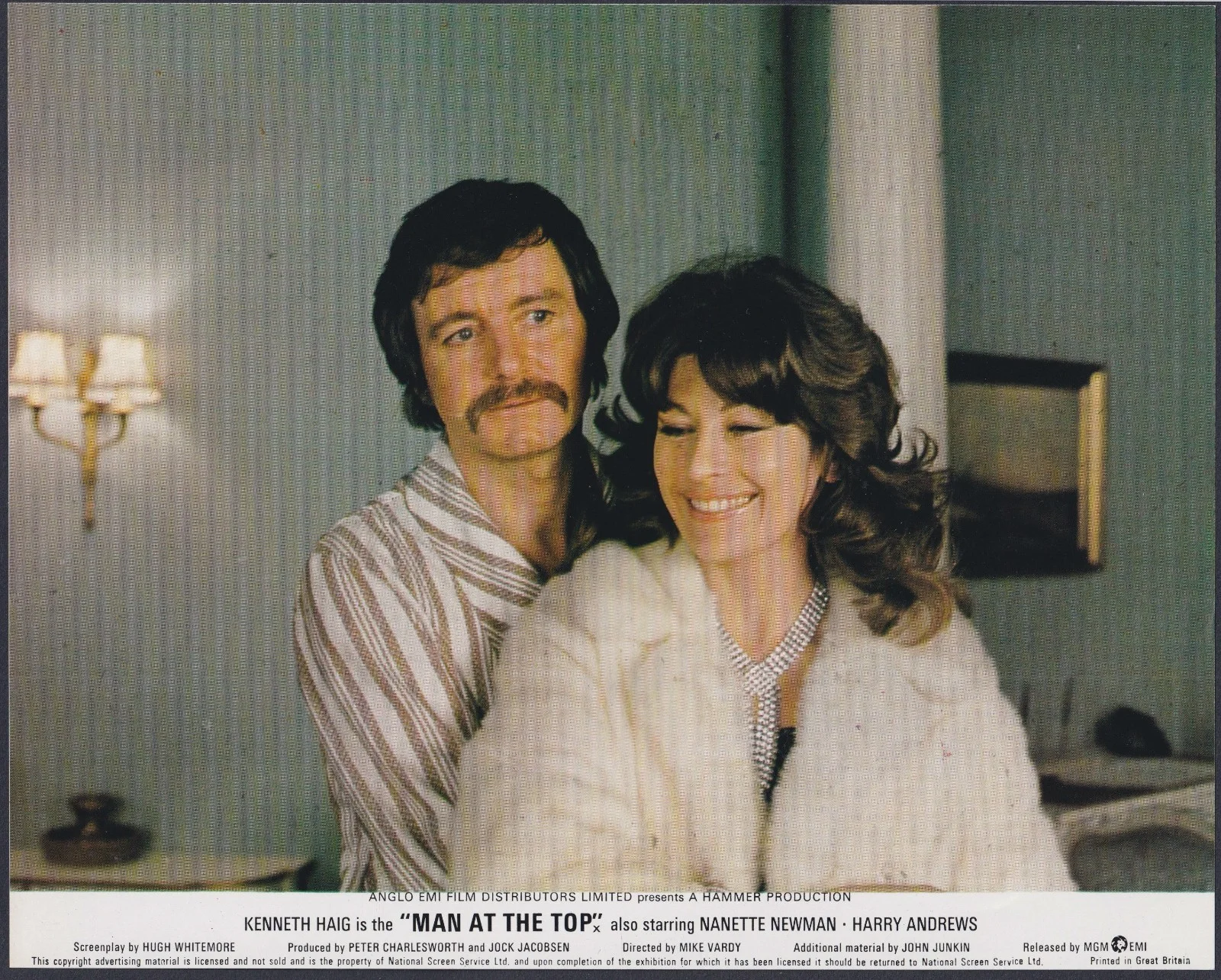 Man at the Top 8x ORIGINAL UK FOH Lobby Cards Kenneth Haig HAMMER 1973, изображение 2