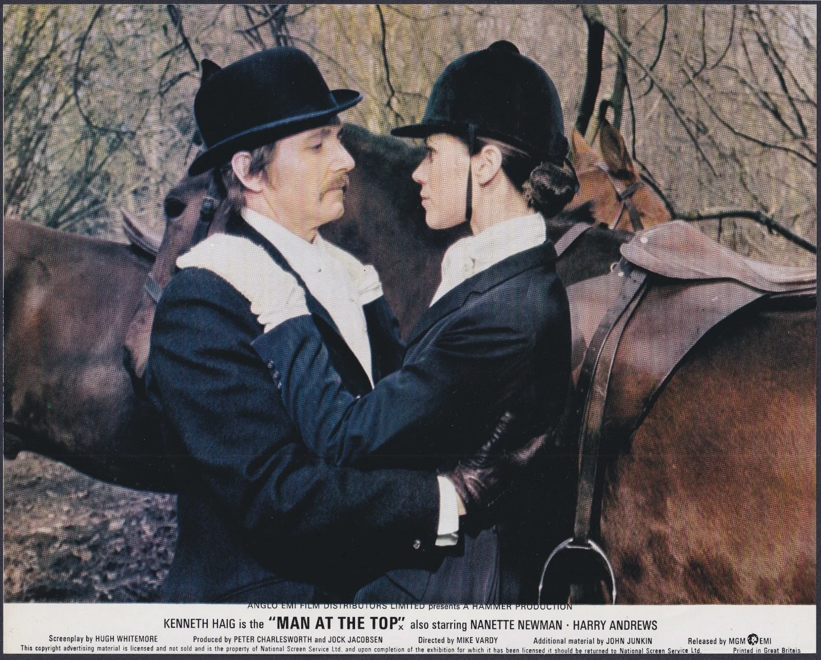 Man at the Top 8x ORIGINAL UK FOH Lobby Cards Kenneth Haig HAMMER 1973, изображение 3