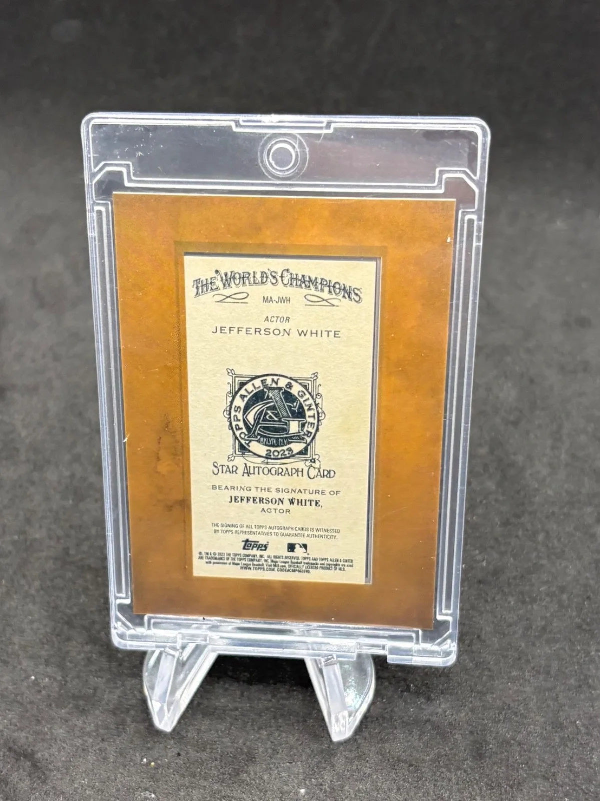 Jefferson White — 2023 Topps Allen & Ginter Jefferson White (Actor) Mini Framed Auto, image 2