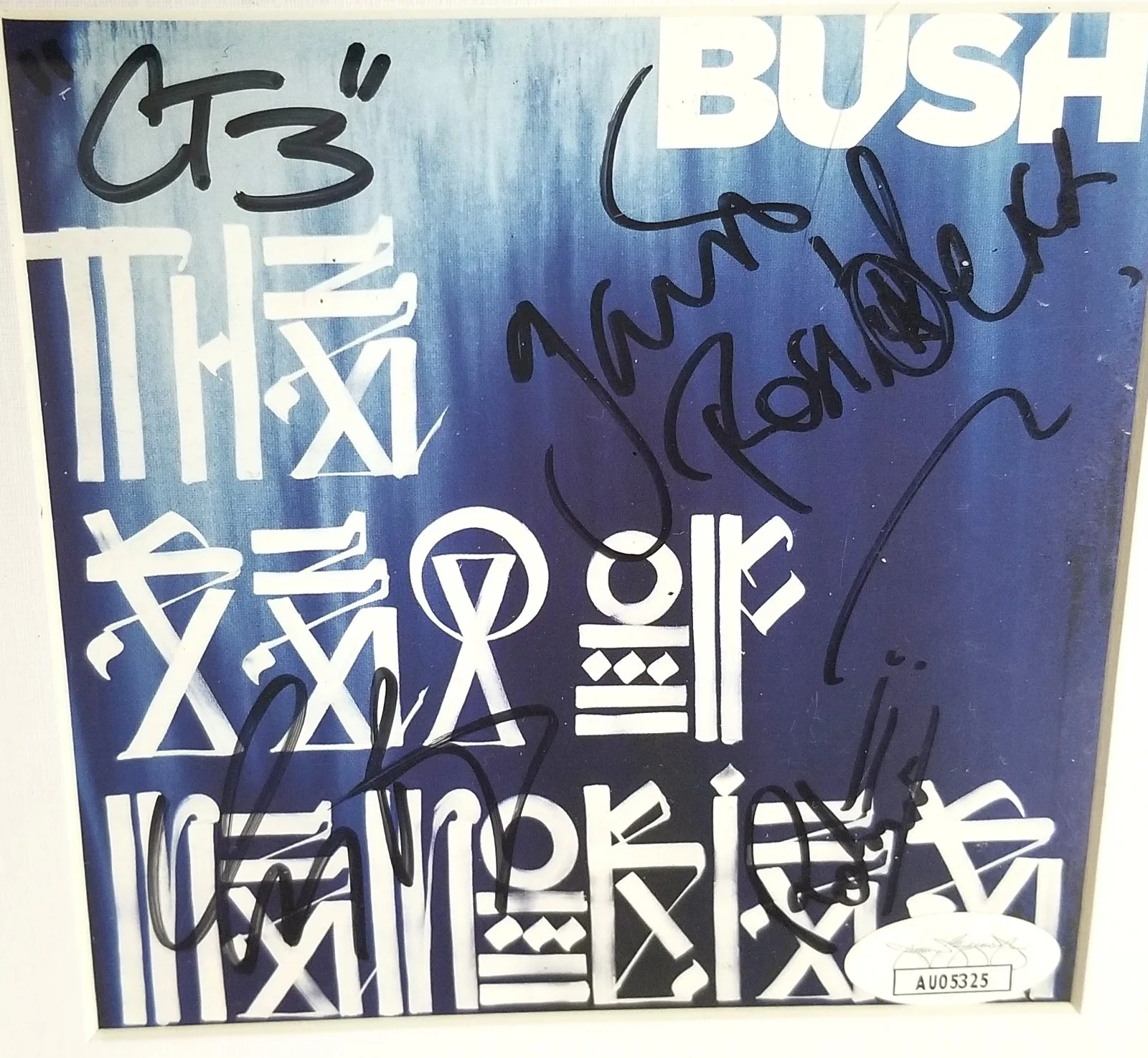 BUSH band SIGNED Sea of Memories CD Framed Display JSA COA Autograph Rossdale +, image 2