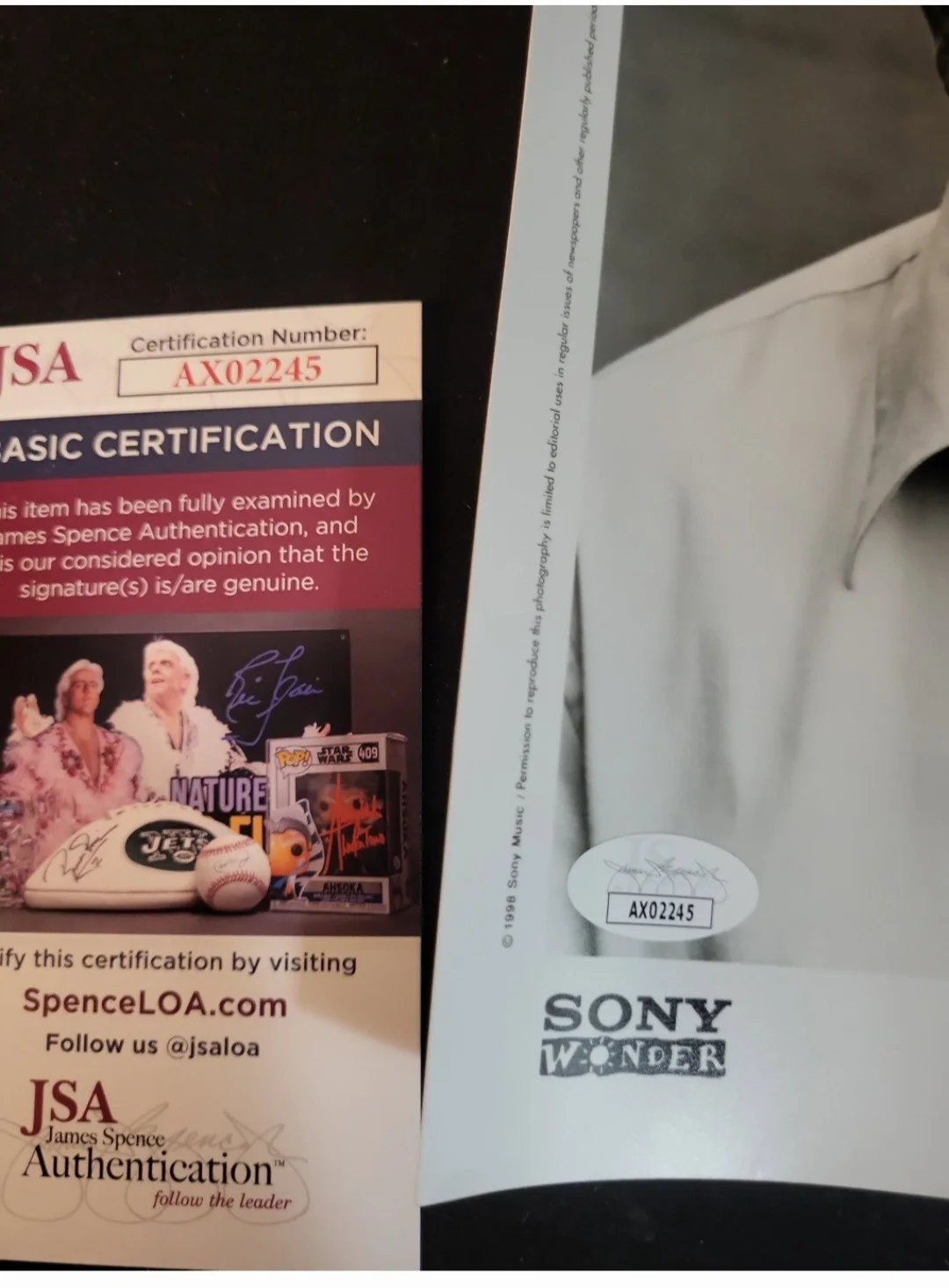 Tony Bennett Signed Promotional Photograph, JSA Authenticated, image 3