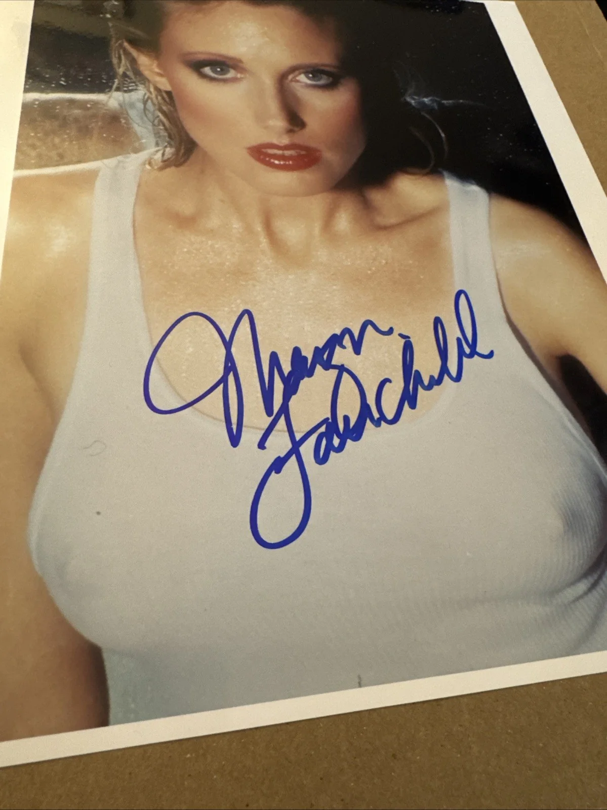 Morgan Fairchild — Morgan Fairchild Signed 8x10 Glamour Photo Autograph, image 2
