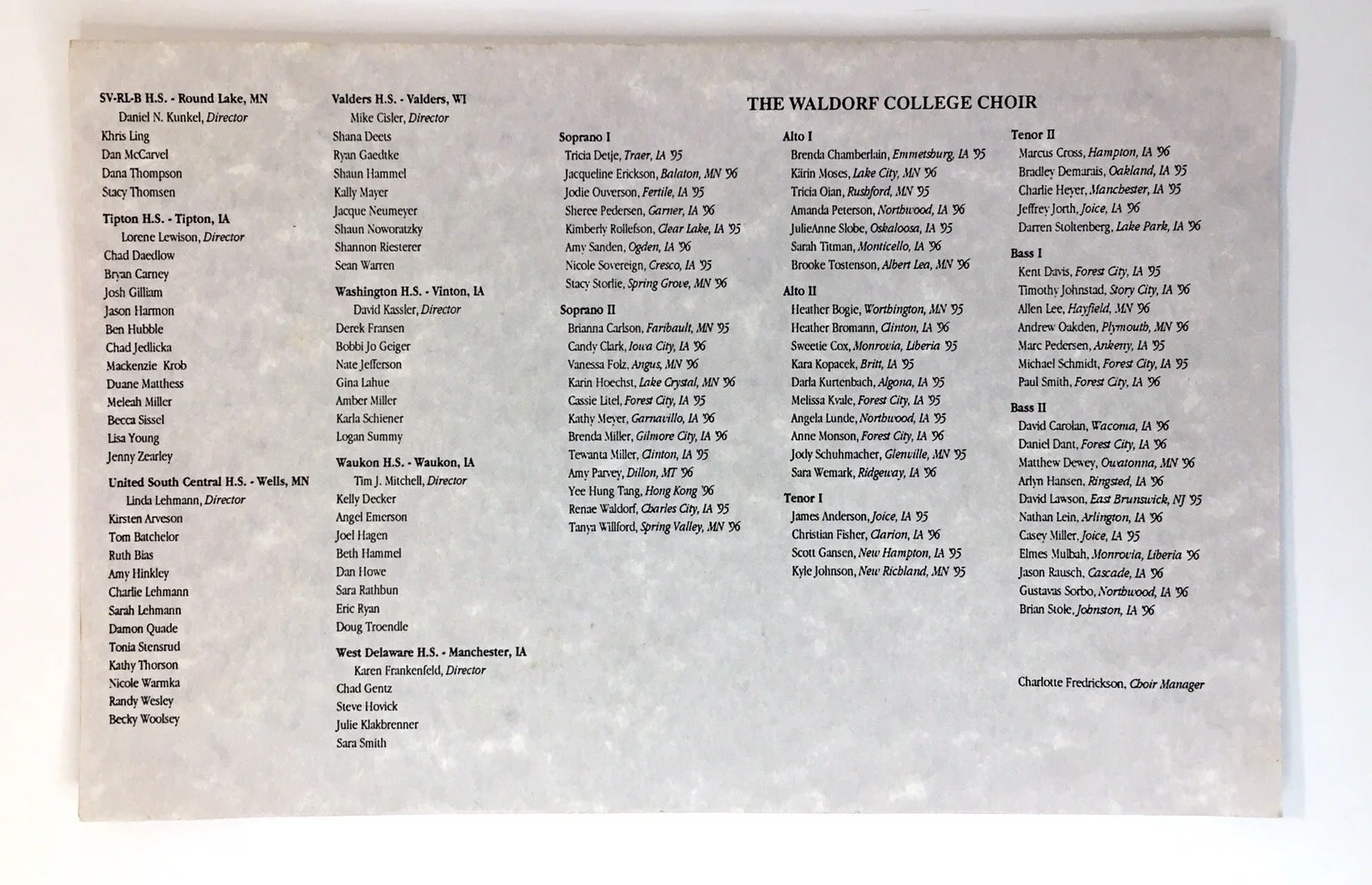 Festival of Spirituals Jester Hairston Signed Program March 1995 Guest Conductor, изображение 3