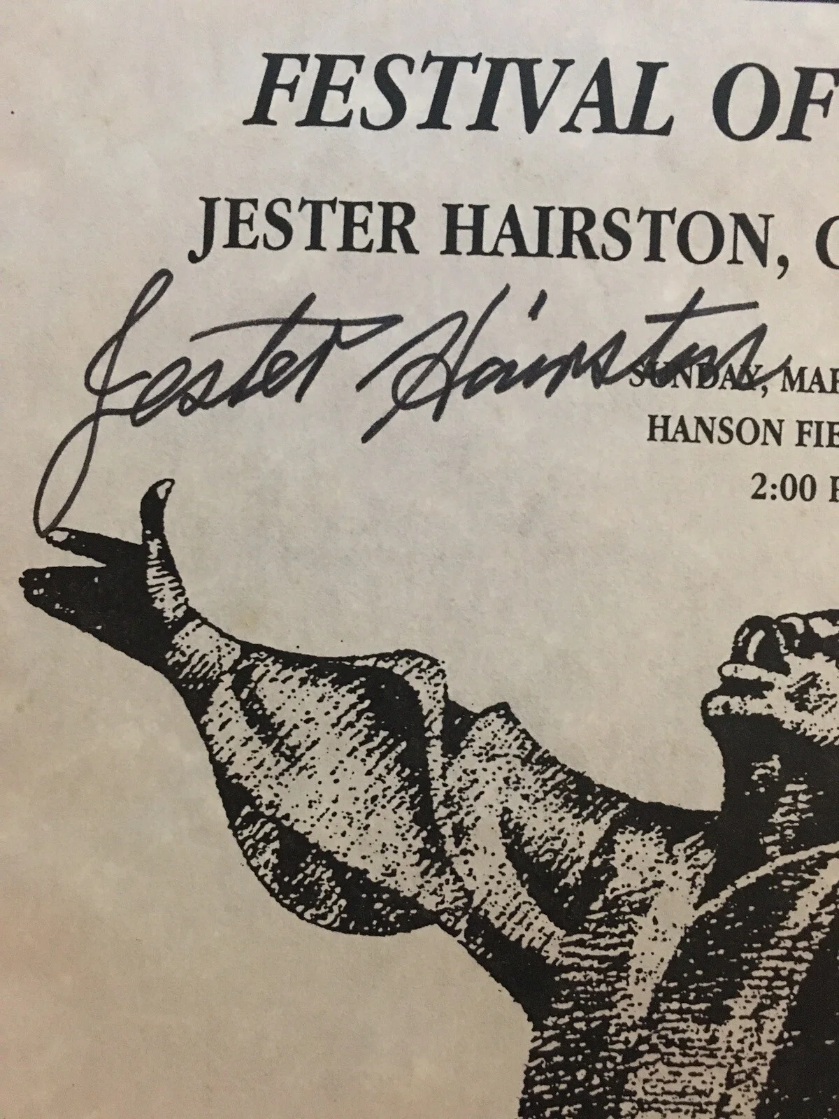 Festival of Spirituals Jester Hairston Signed Program March 1995 Guest Conductor, изображение 5