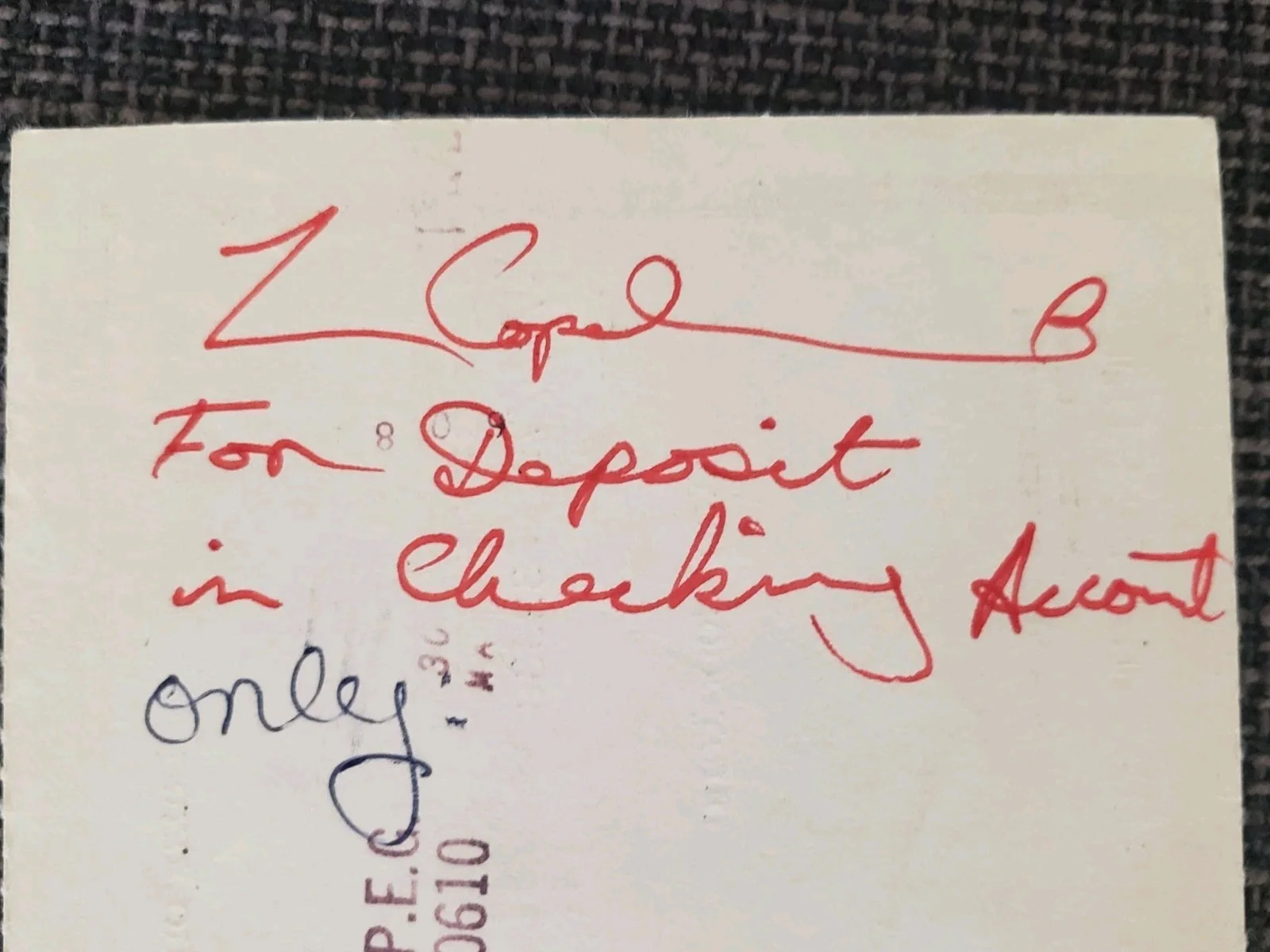 THE POLICE Manager IAN COPELAND Cheque - SIGNED - RARE, изображение 4