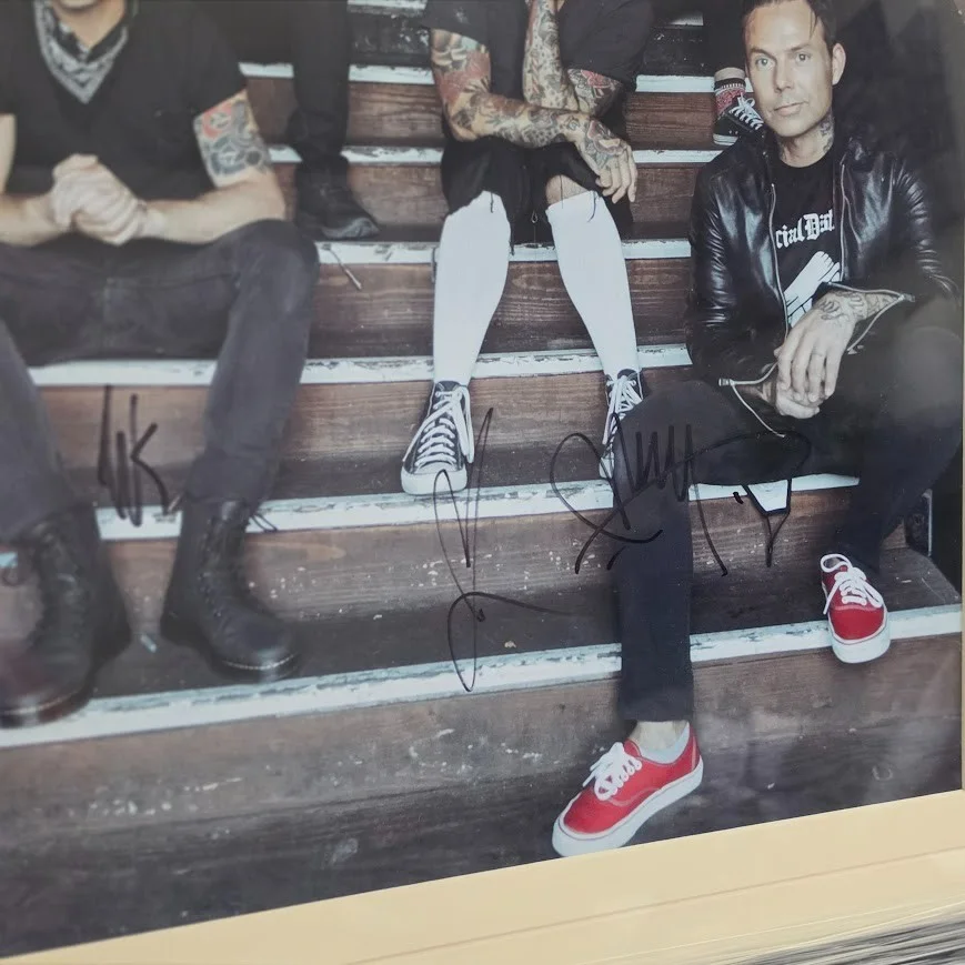 Blue October — Blue October signed poster This is What I Live for JSA Certified COA Framed, image 3
