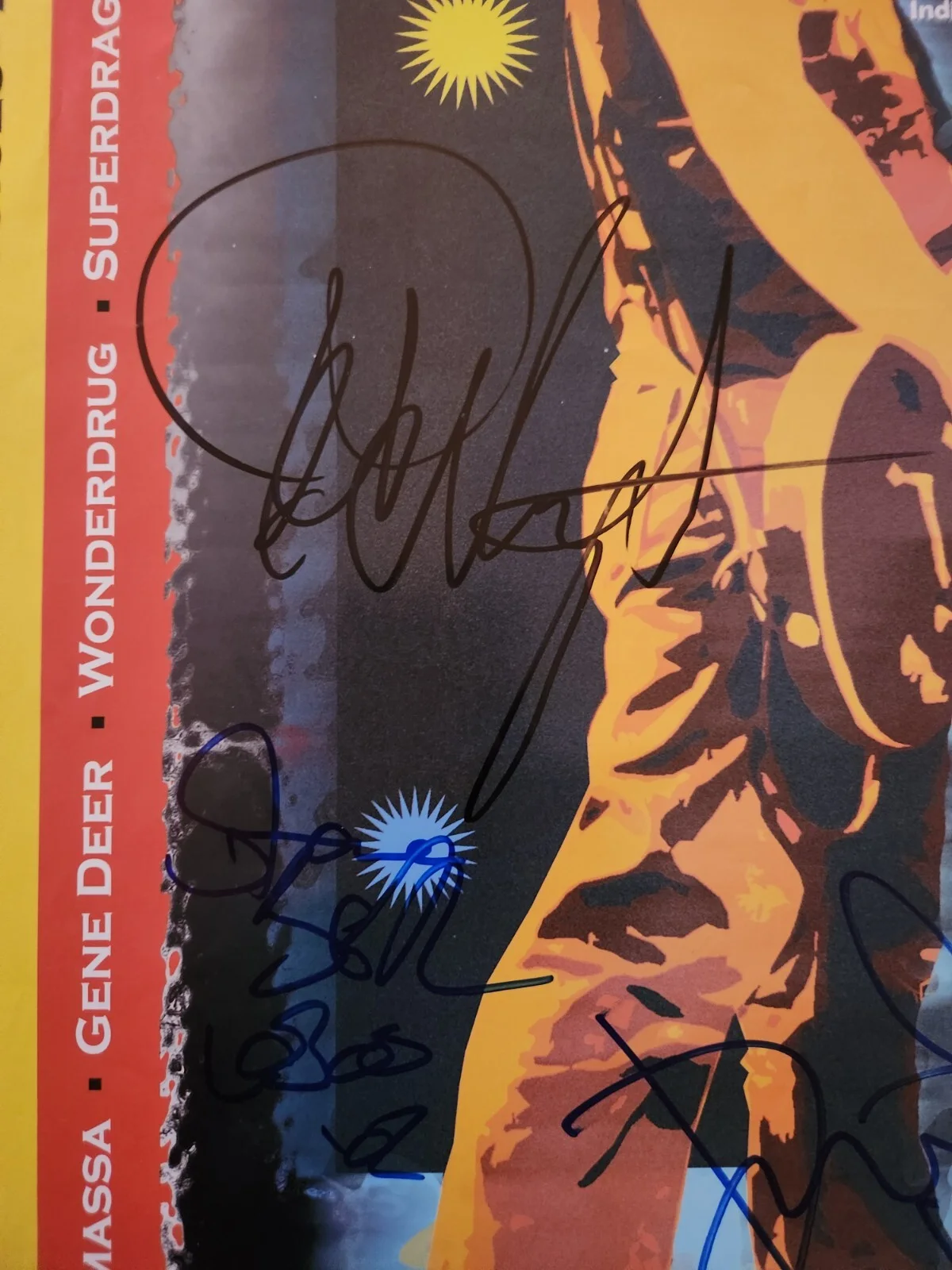 Los Lobos Autographed Poster 2002 Indianapolis Dead & Company, изображение 2