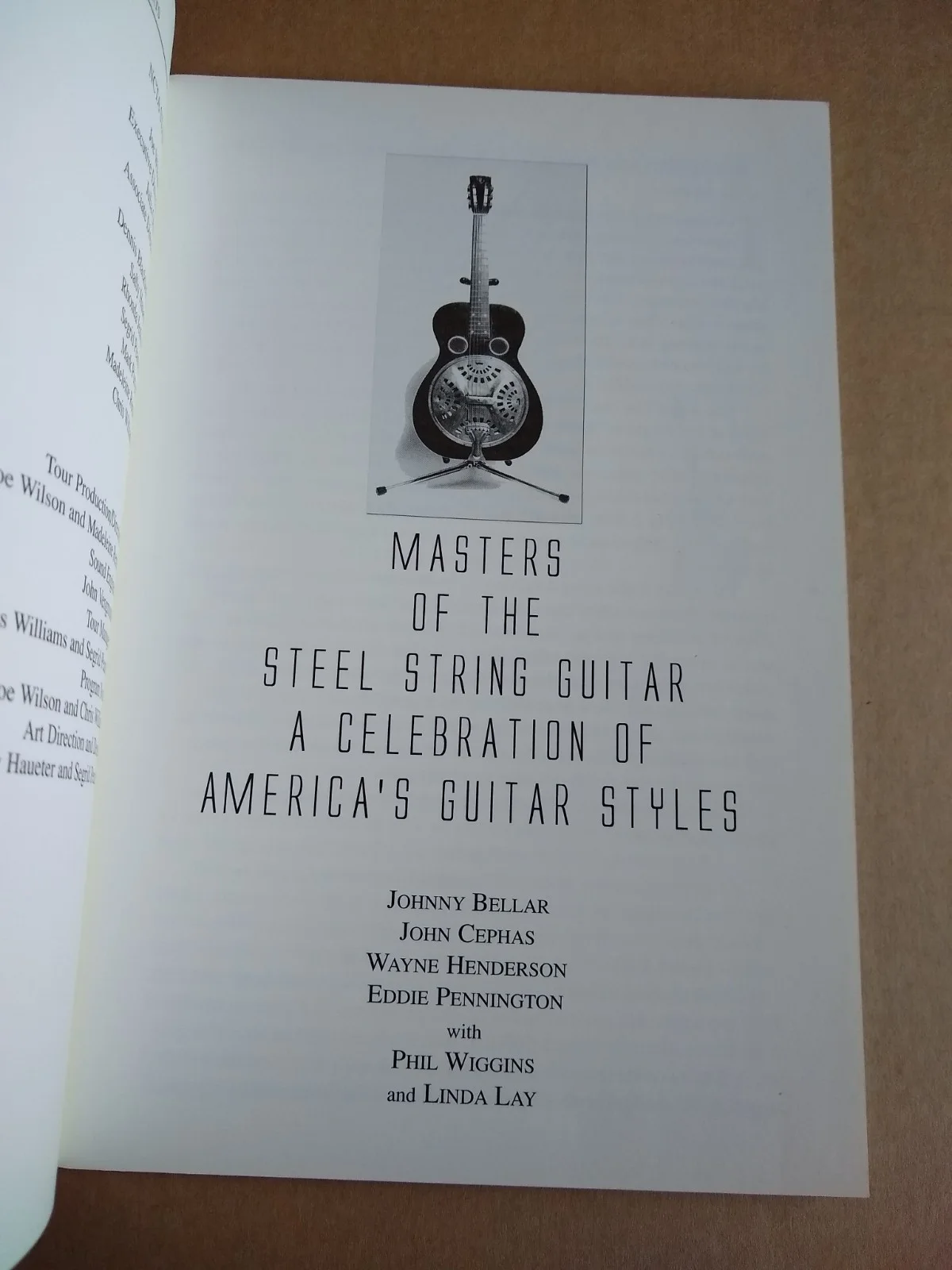 autographed Masters of the Steel String Guitar - Bellar - Cephas - Wiggins ++, image 3