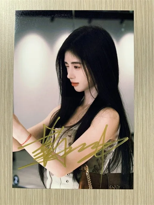 6" 鞠婧祎/Jingyi‌ Ju Hand Signed Autographed Photo Autographs Collection Original, image 4
