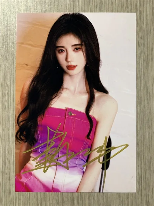 6" 鞠婧祎/Jingyi‌ Ju Hand Signed Autographed Photo Autographs Collection Original, image 5