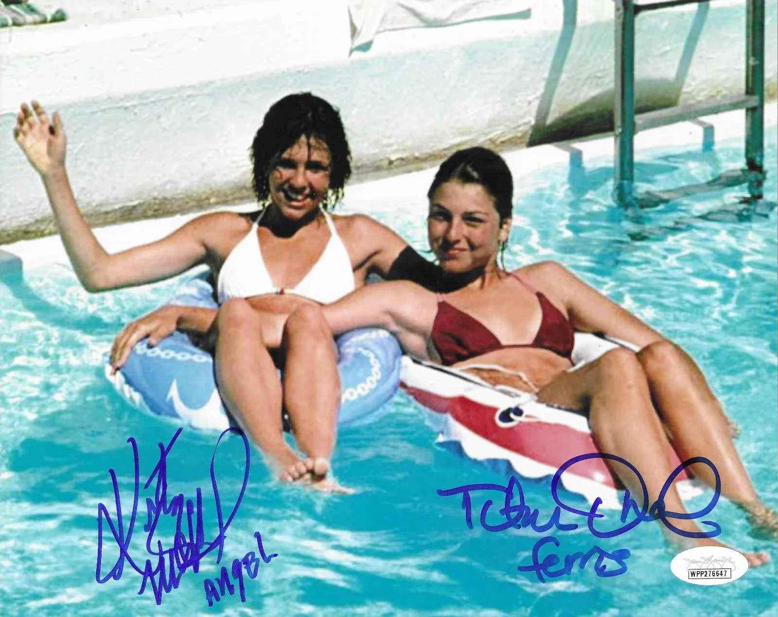 Tatum O'Neal — Kristy McNichol & Tatum O'Neal Signed Color 8x10 Satin Photo Little Darlings JSA