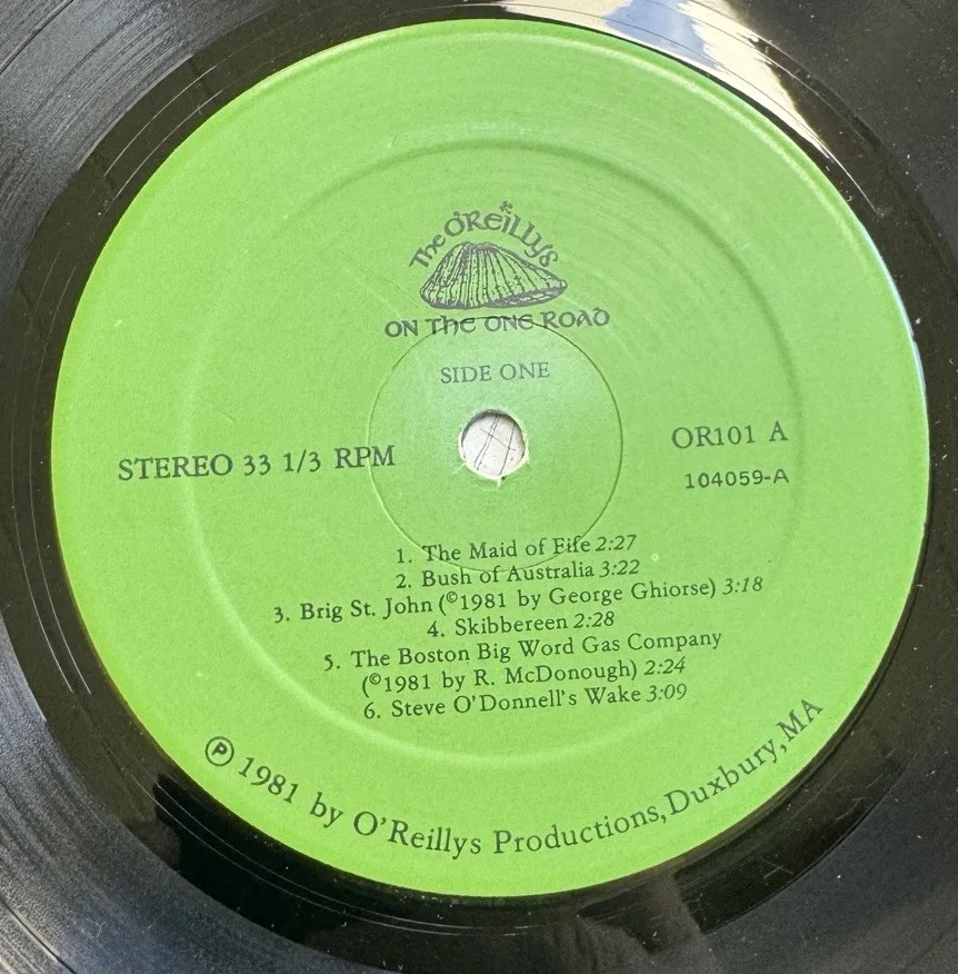 VINYL RECORD LP I THE O'REILLYS ON THE ROAD SIGNED O'REILLYS PRODUCTIONS OR-101, изображение 5