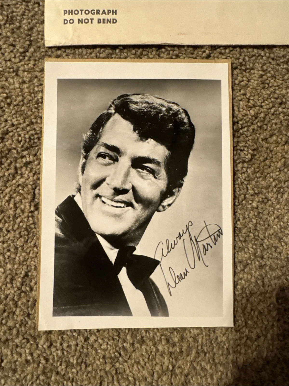 Dean martin — Dean martin Inscribed Signed Autograph 5x7 Photo- Original Envelope, image 4