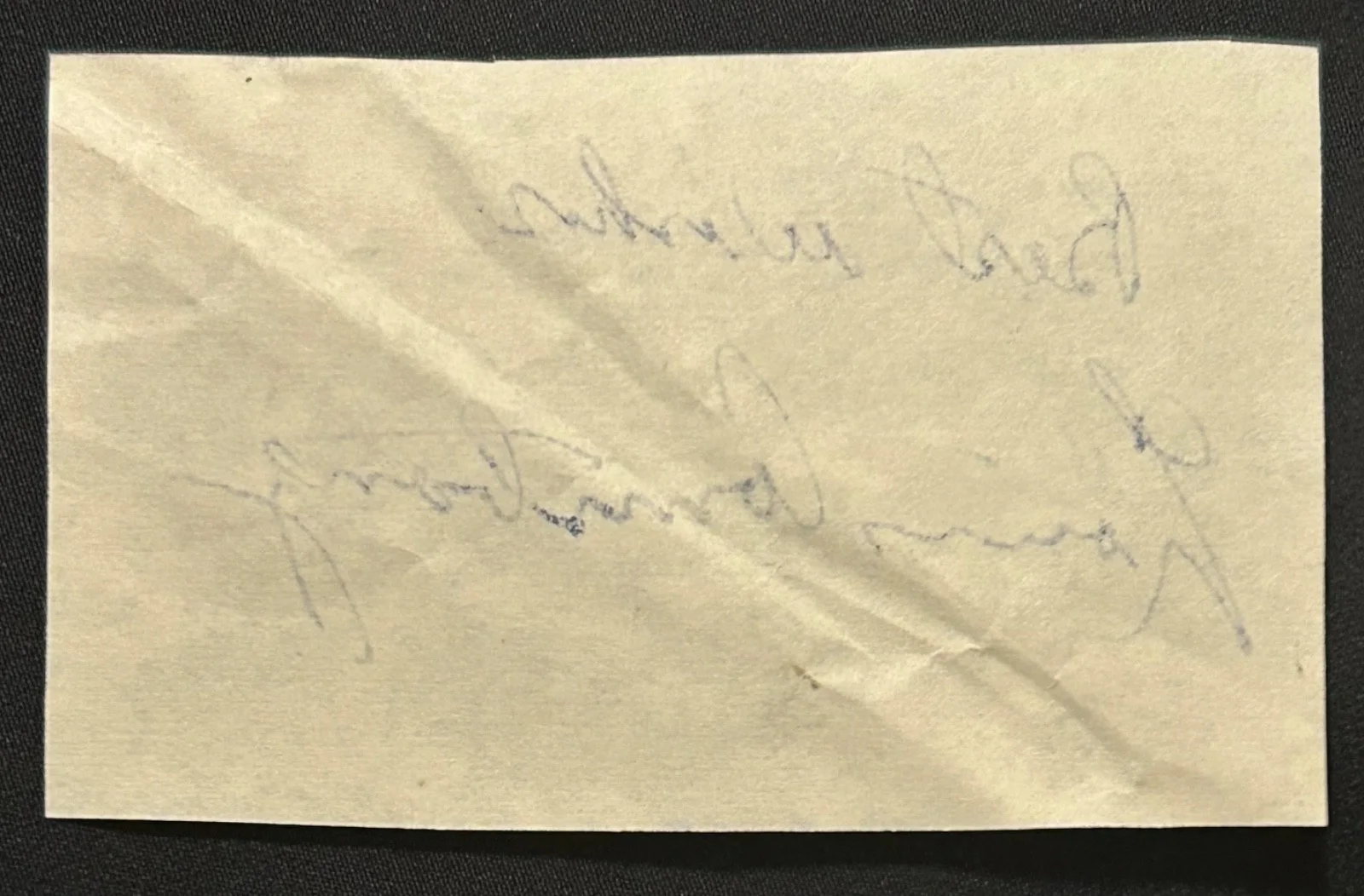 Louis Armstrong Satchmo Vintage Signed Cut Page Jazz Legend, image 2