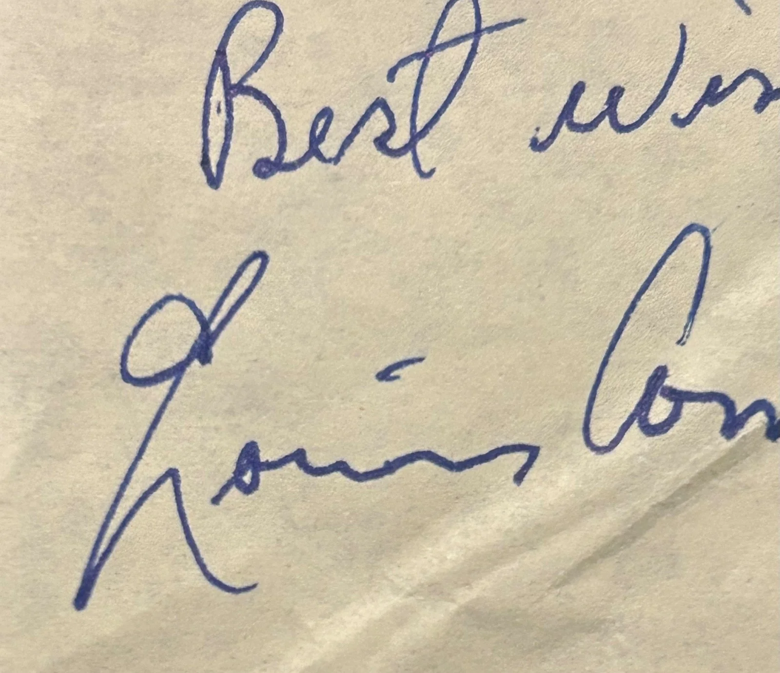 Louis Armstrong Satchmo Vintage Signed Cut Page Jazz Legend, image 3