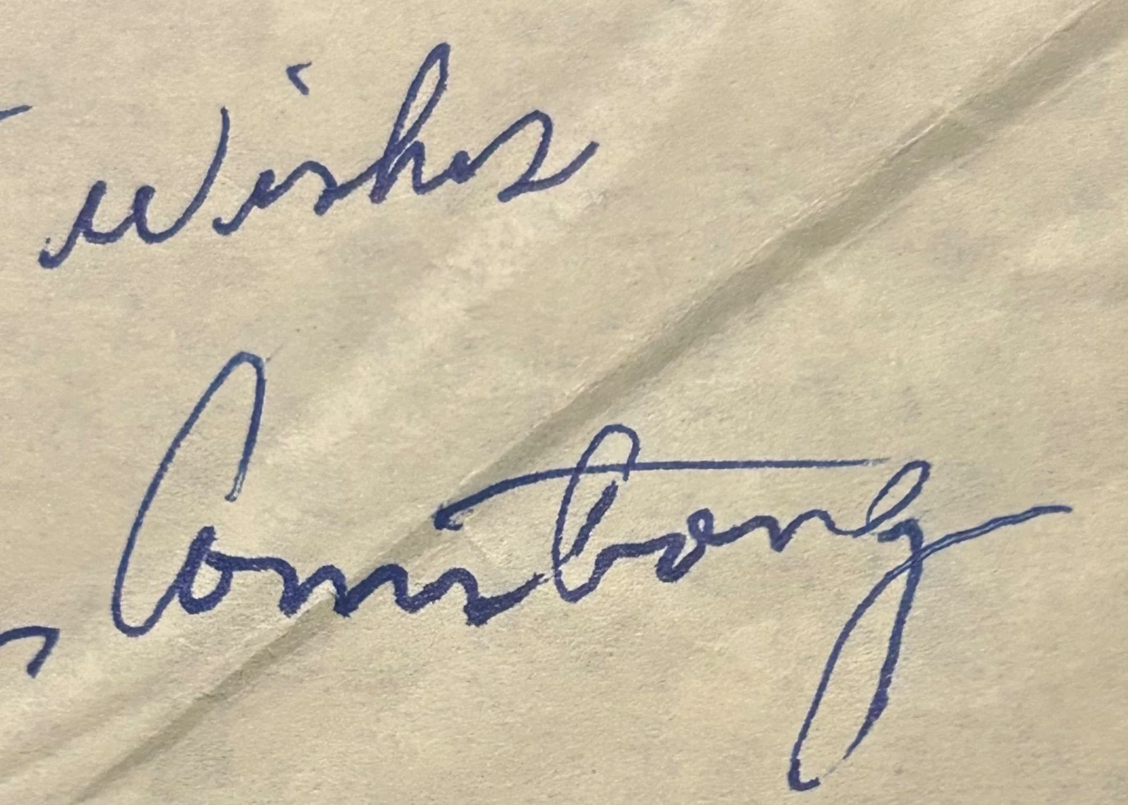 Louis Armstrong Satchmo Vintage Signed Cut Page Jazz Legend, image 4