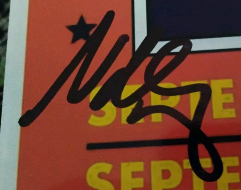 NATE MENDEL FOO FIGHTERS 🎸 SIGNED TAYLOR HAWKINS TRIBUTE RIP 8X10 PHOTO PROOF, изображение 2