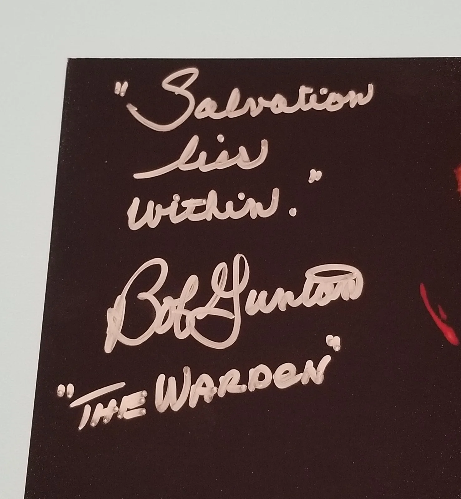 Bob Gunton — Bob Gunton Signed Autographed 11 x 14 Photo Shawshank Redemption Beckett Rare, изображение 2