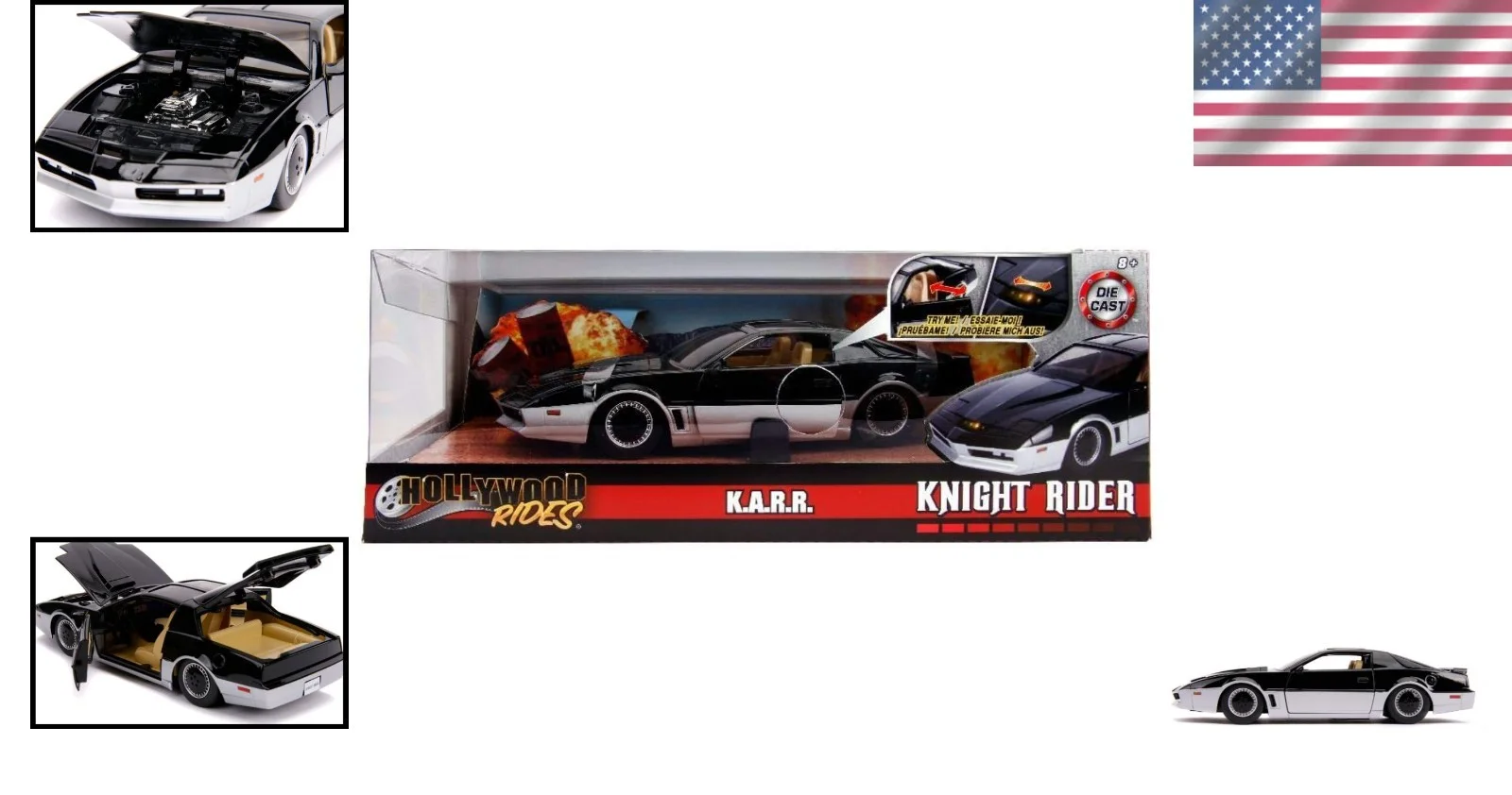 Hollywood Rides Diecast Vehicle with Light-Up Scanner, image 2