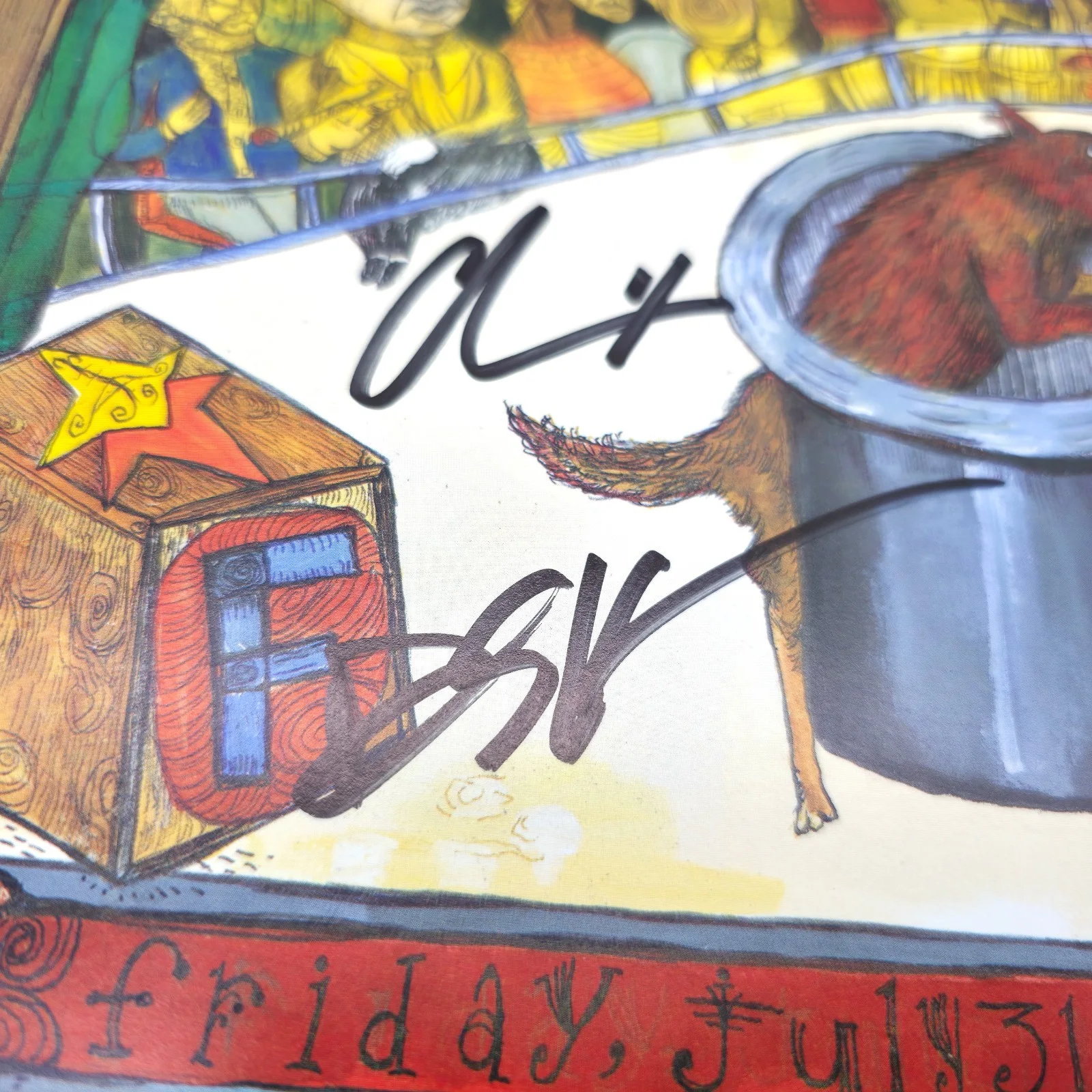 Band Members Signed Concert Poster TRAIN 1998 @ Fillmore wtih Naked Barbies, image 4