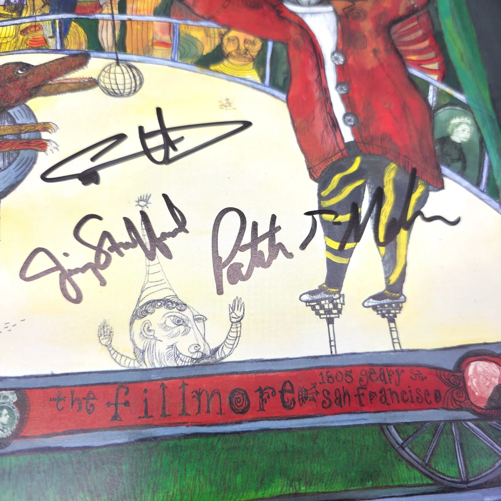 Band Members Signed Concert Poster TRAIN 1998 @ Fillmore wtih Naked Barbies, image 5