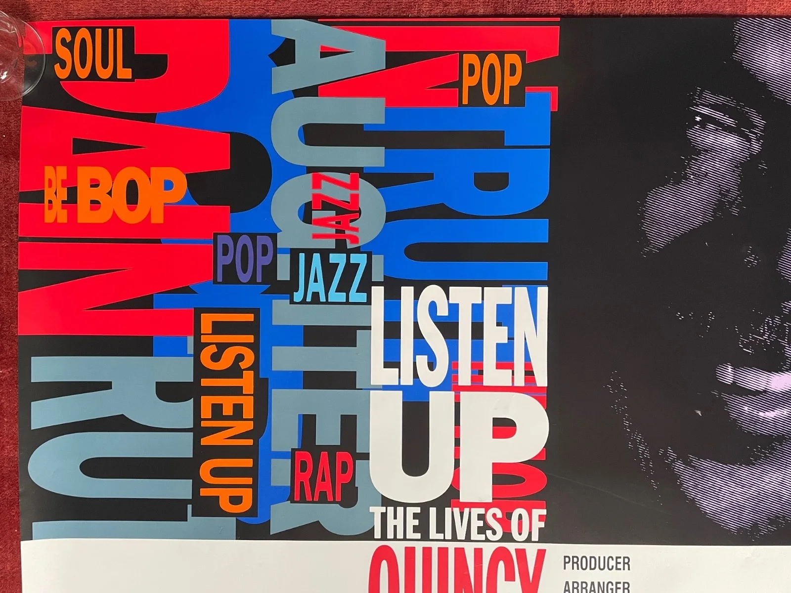LISTEN UP: THE LIVES OF QUINCY JONES (1990) Original UK Quad Movie Poster RARE, изображение 2