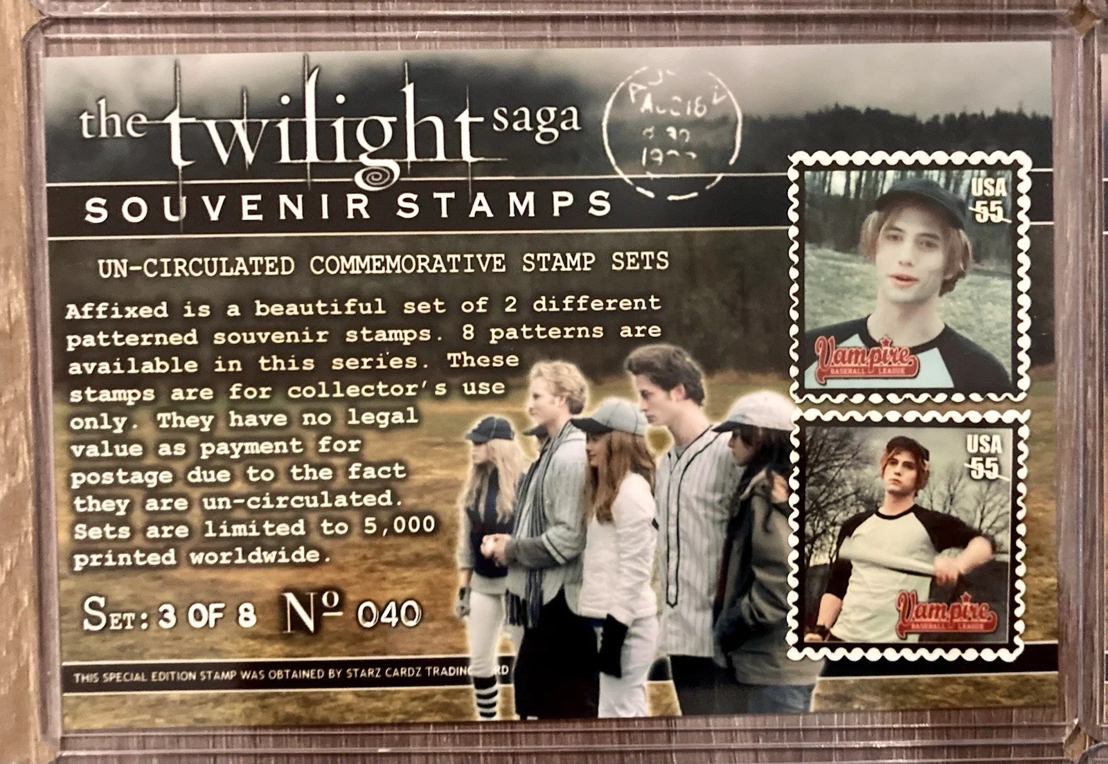 The Twilight Saga - RARE - Un-Circulated Commemorative Stamp Set - LE 5000, image 4
