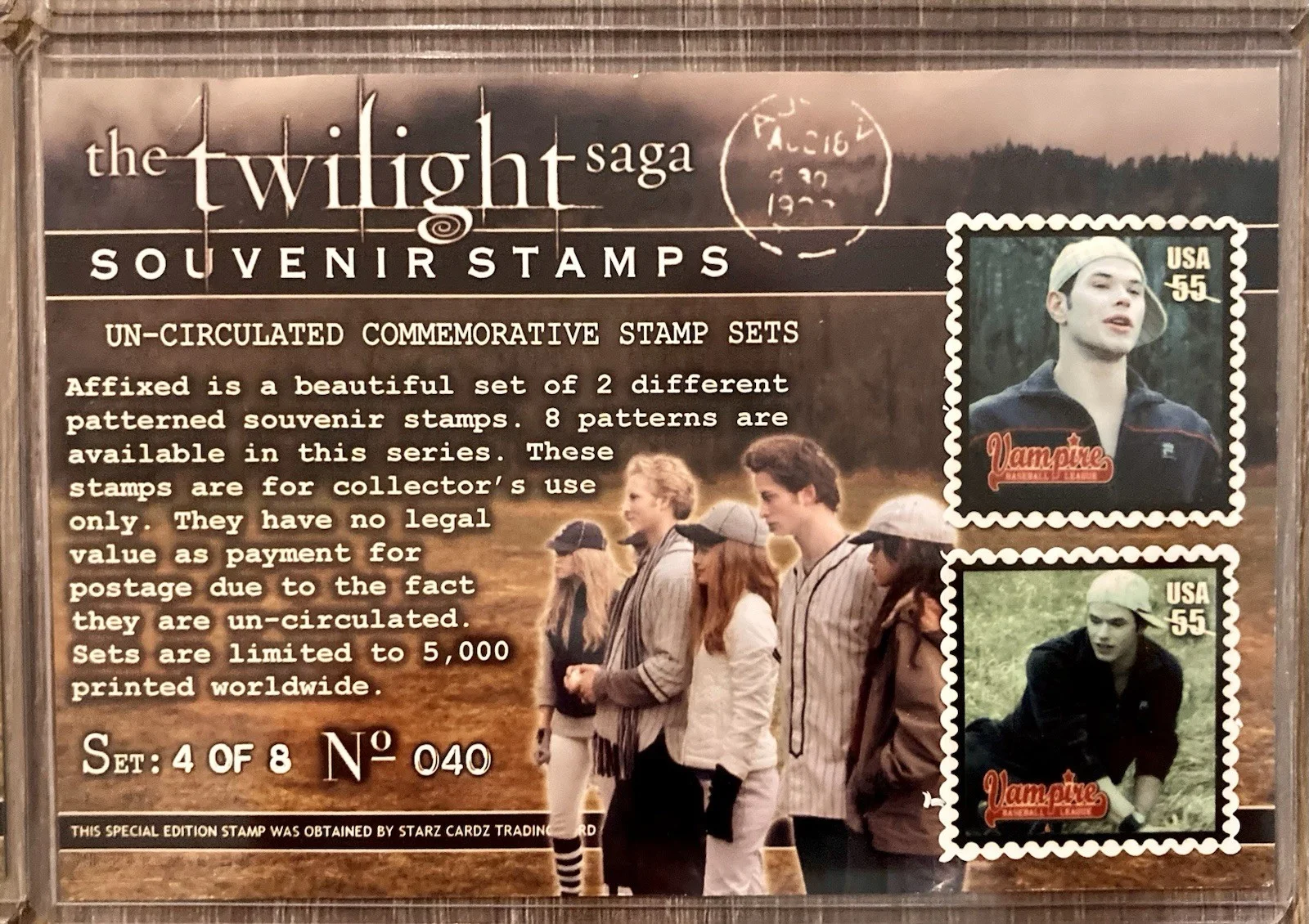 The Twilight Saga - RARE - Un-Circulated Commemorative Stamp Set - LE 5000, image 5