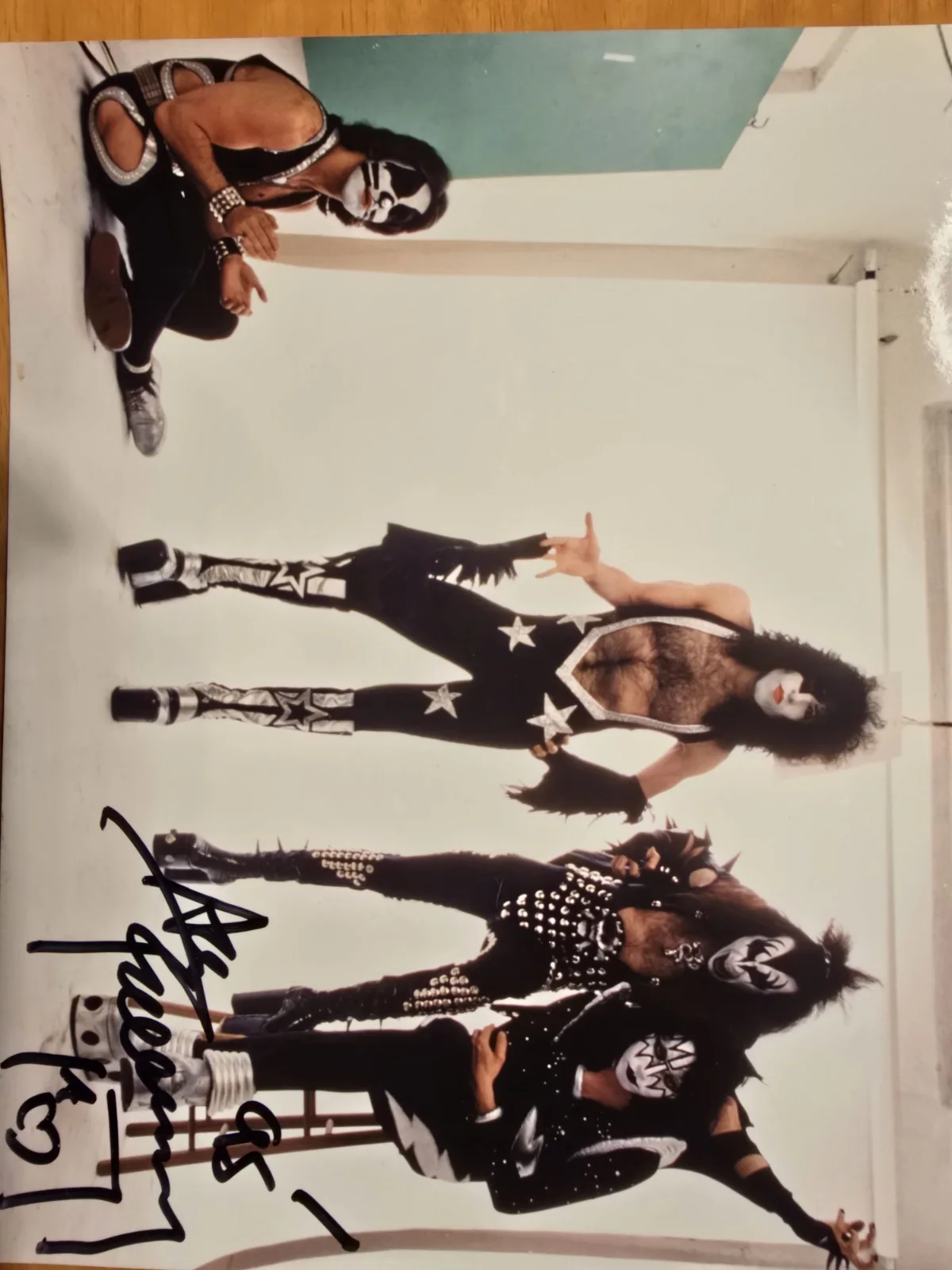 Ace Frehley Signed Kiss Photo 1995 Convention Autograph Destroyer Kiss Army 8x10, изображение 4