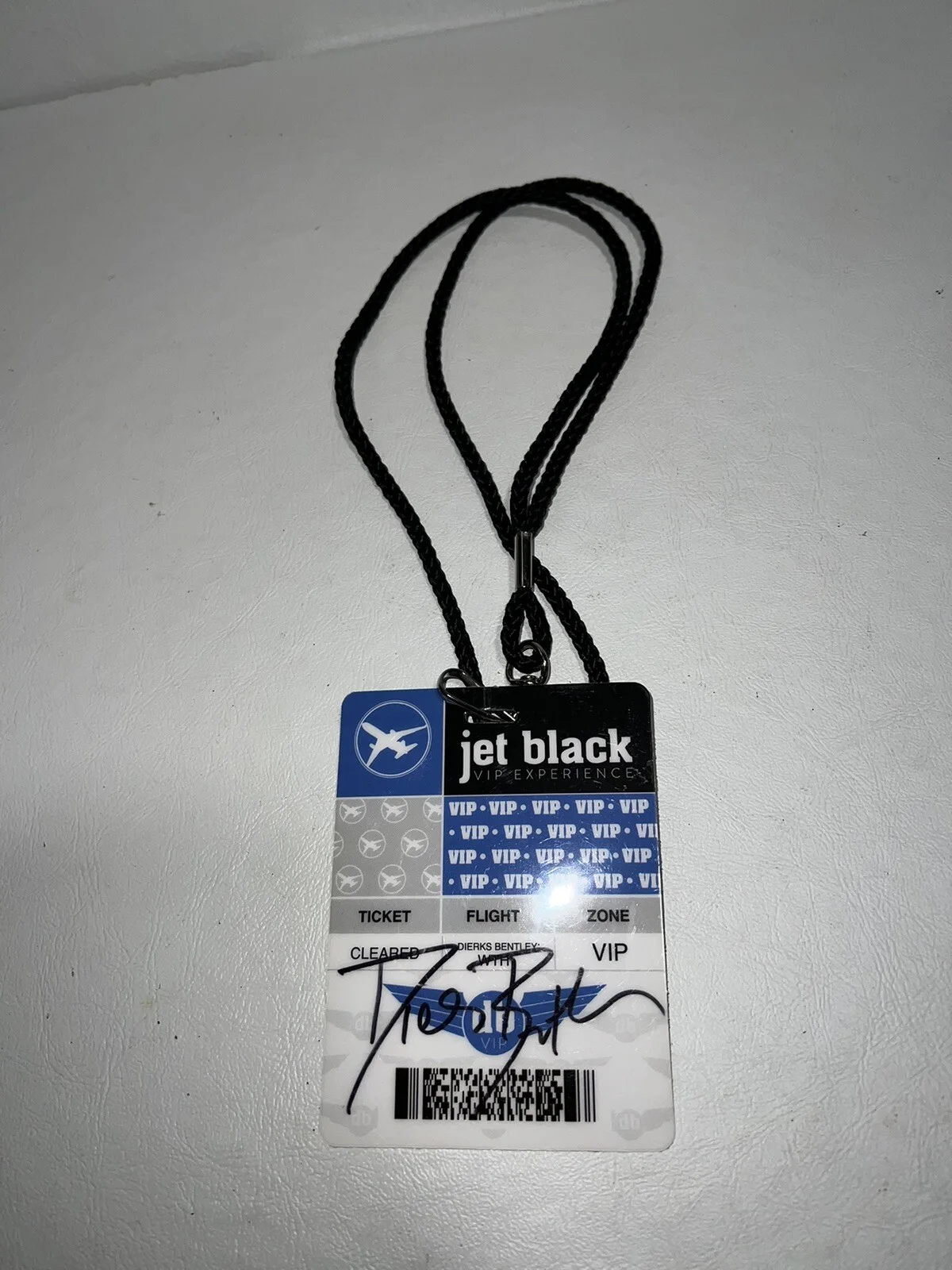 Dierks Bentley Signed Backstage Pass jet black vip experience, image 2