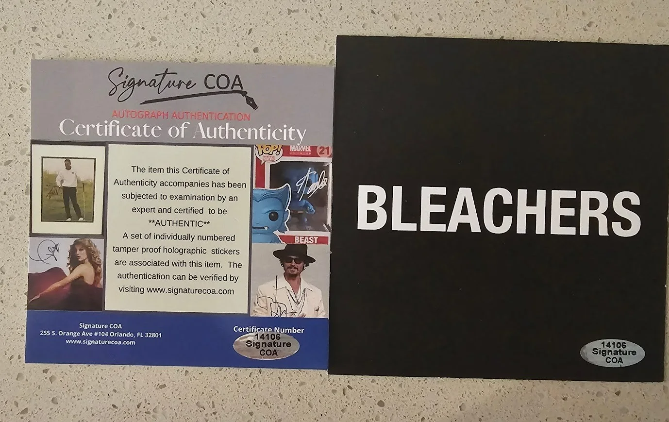 Bleachers Signed Jack Antonoff CD Autographed COA Framed, image 4