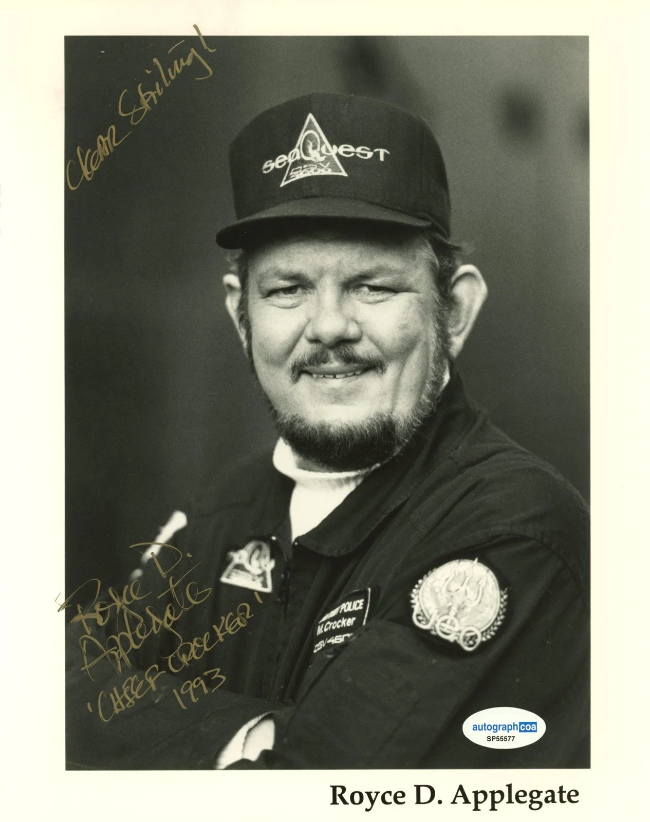 Royce D. Applegate — Royce D. Applegate "SeaQuest 2032" AUTOGRAPH Signed 'Chief Crocker' 8x10 Photo, изображение 2