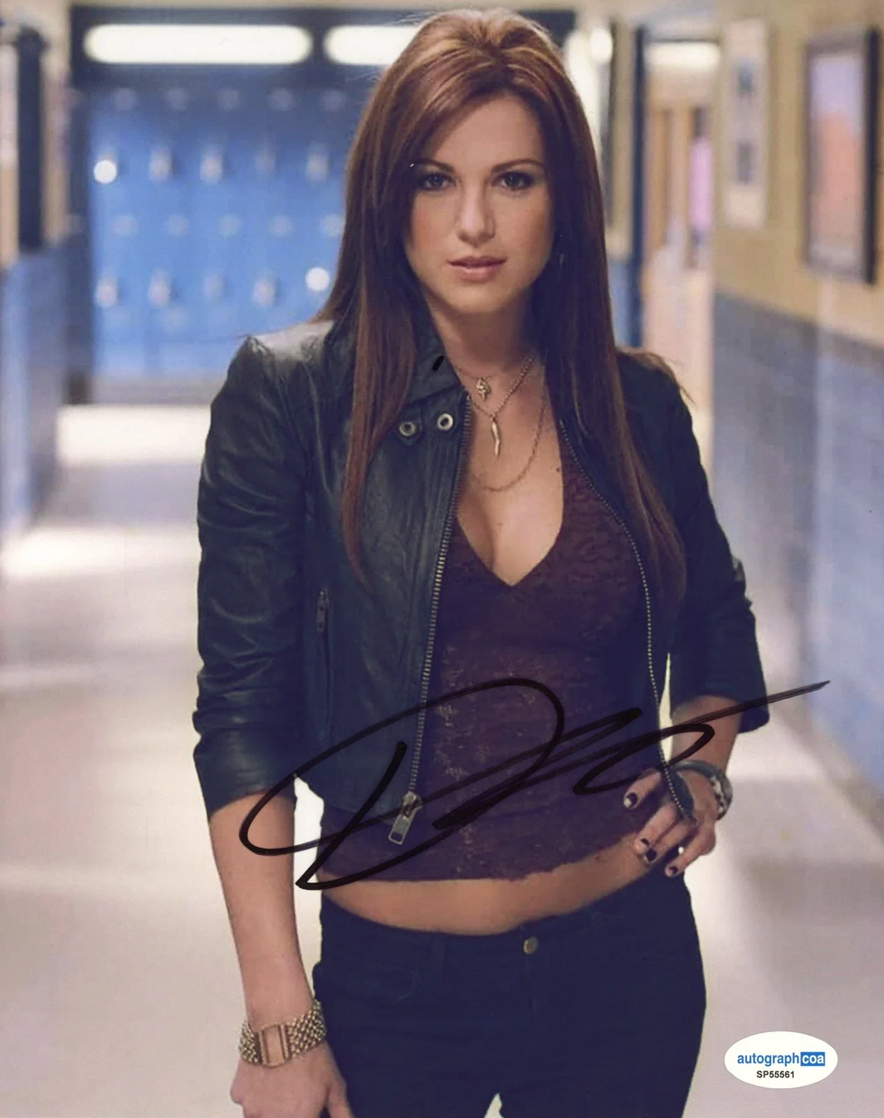 Danneel Harris — Danneel Harris Ackles "One Tree Hill" AUTOGRAPH Signed 'Rachel' 8x10 Photo ACOA, image 2