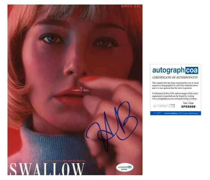 Haley Bennett — Haley Bennett "Swallow" AUTOGRAPH Signed 'Hunter' Autographed 8x10 Photo ACOA