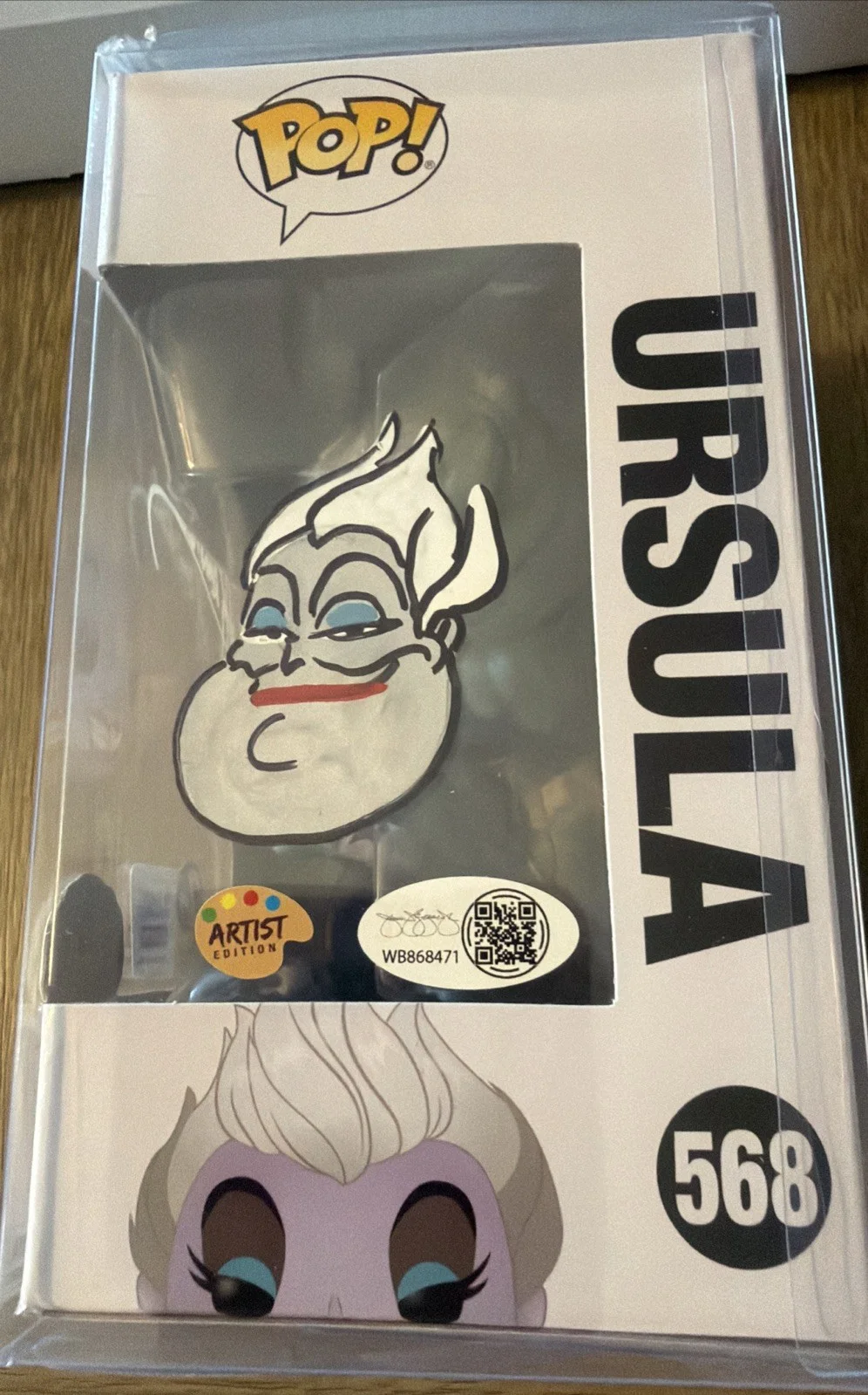Ursula #568 Artist Autograph With Sketch JSA Certified Artist Edition Funko Pop, изображение 2