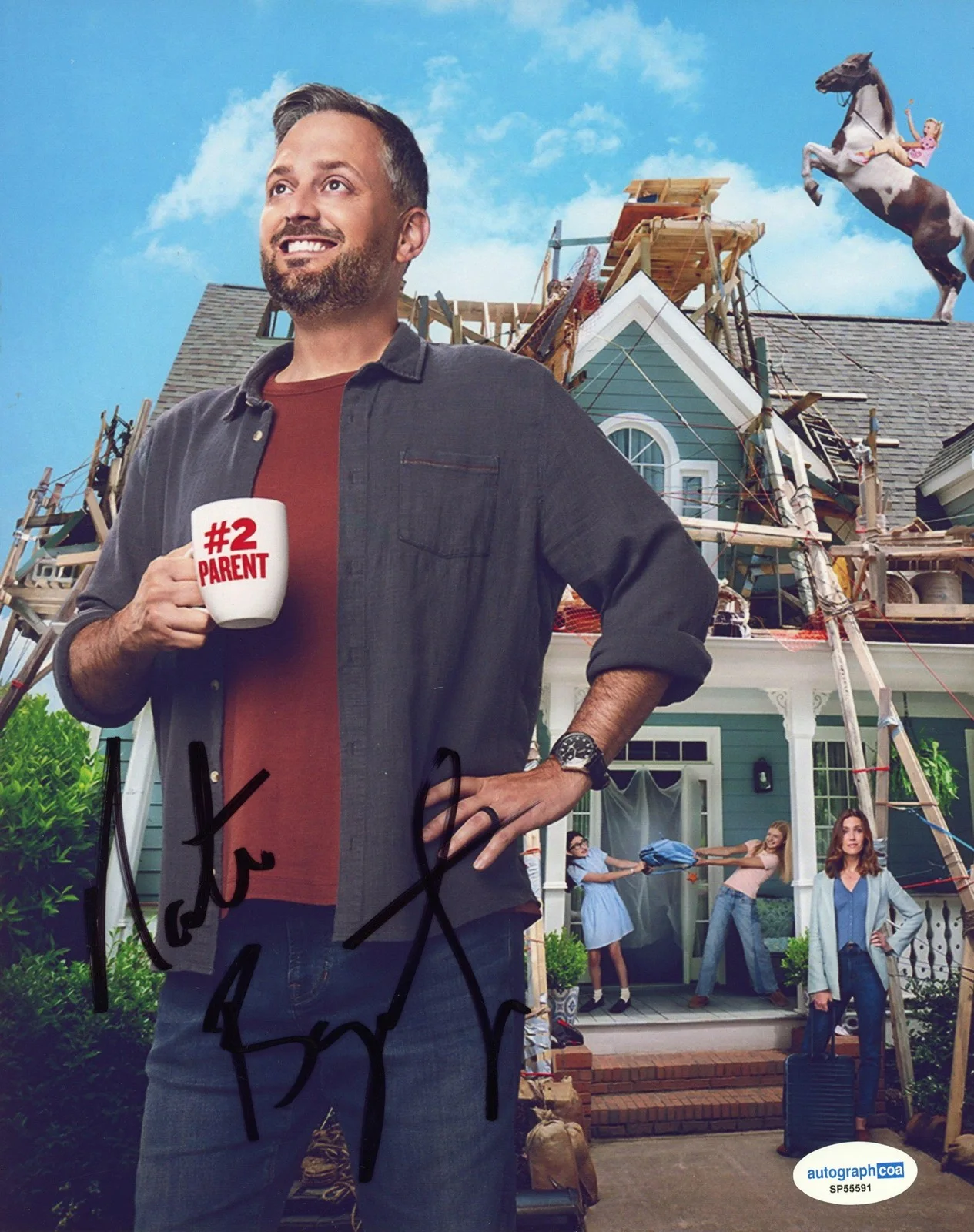 Nate Bargatze — Nate Bargatze "The Breadwinner" AUTOGRAPH Signed 'Nate Wilcox' 8x10 Photo ACOA, image 2
