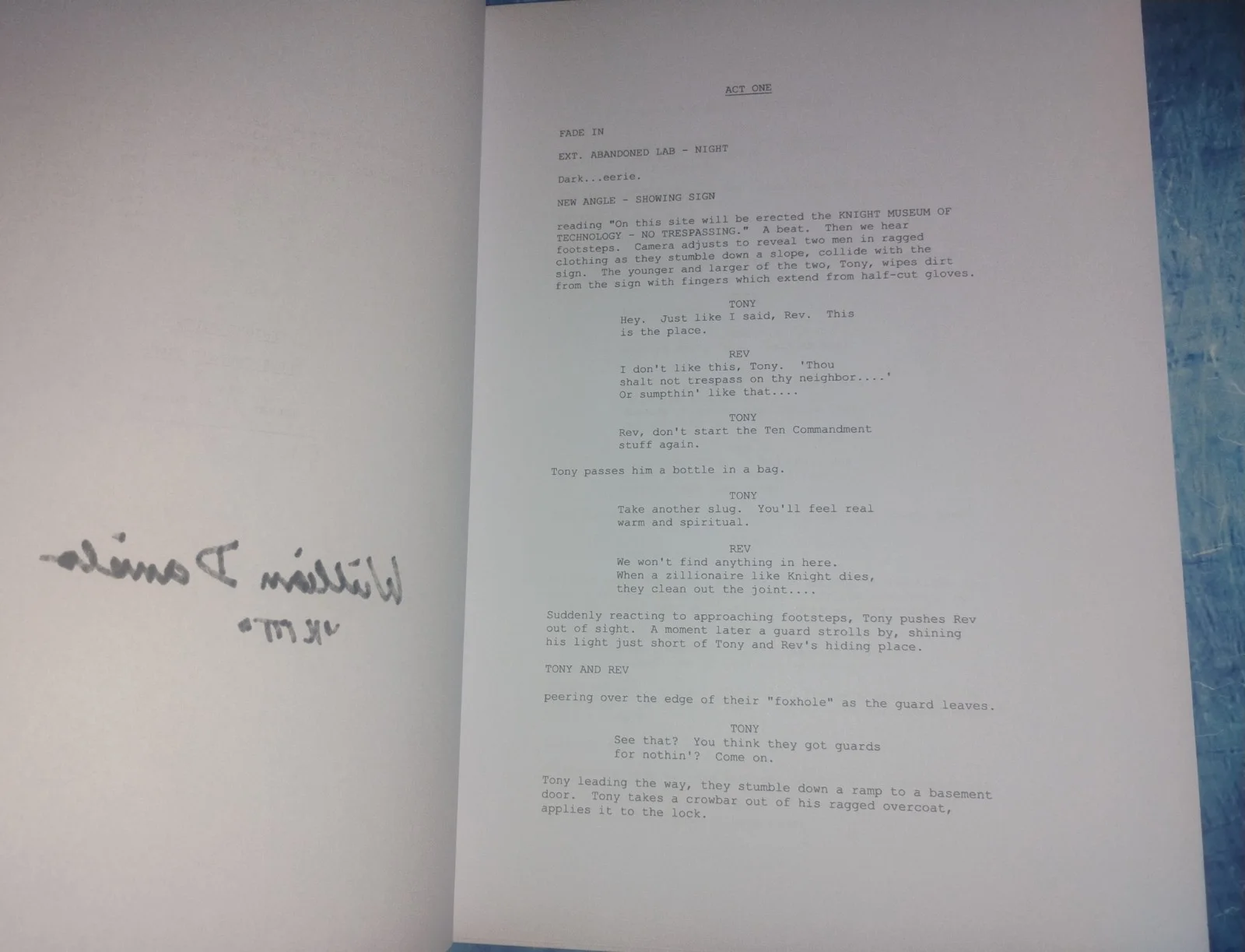 William Daniels Hand Signed Knight Rider Script COA - NO US TARIFFS, image 4