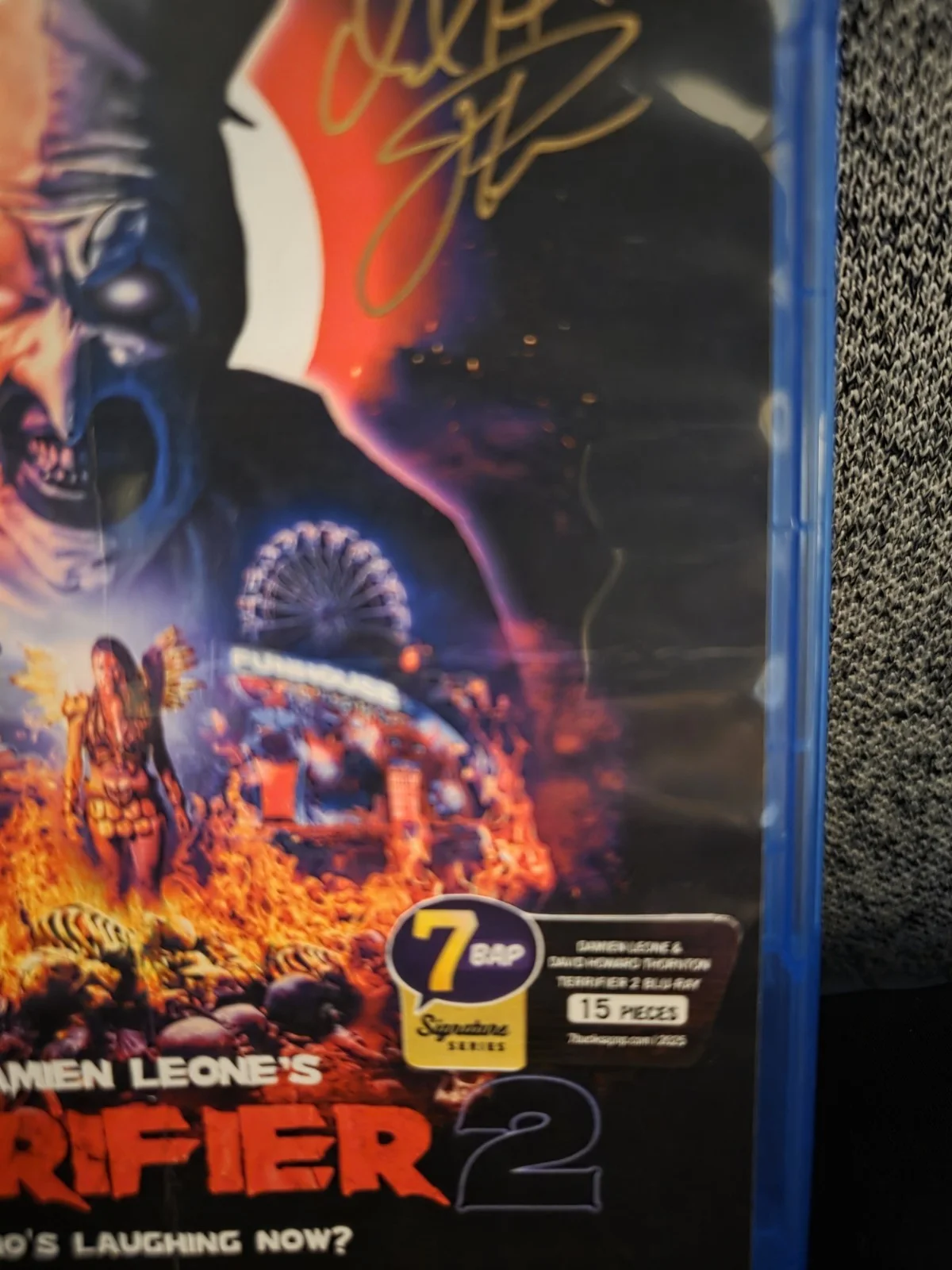 David Howard Thornton, Damen Leone — Terrifier 2 Signed Blu-ray Damen Leone/David Howard Thornton JSA/7bap LE 1/15!, image 5