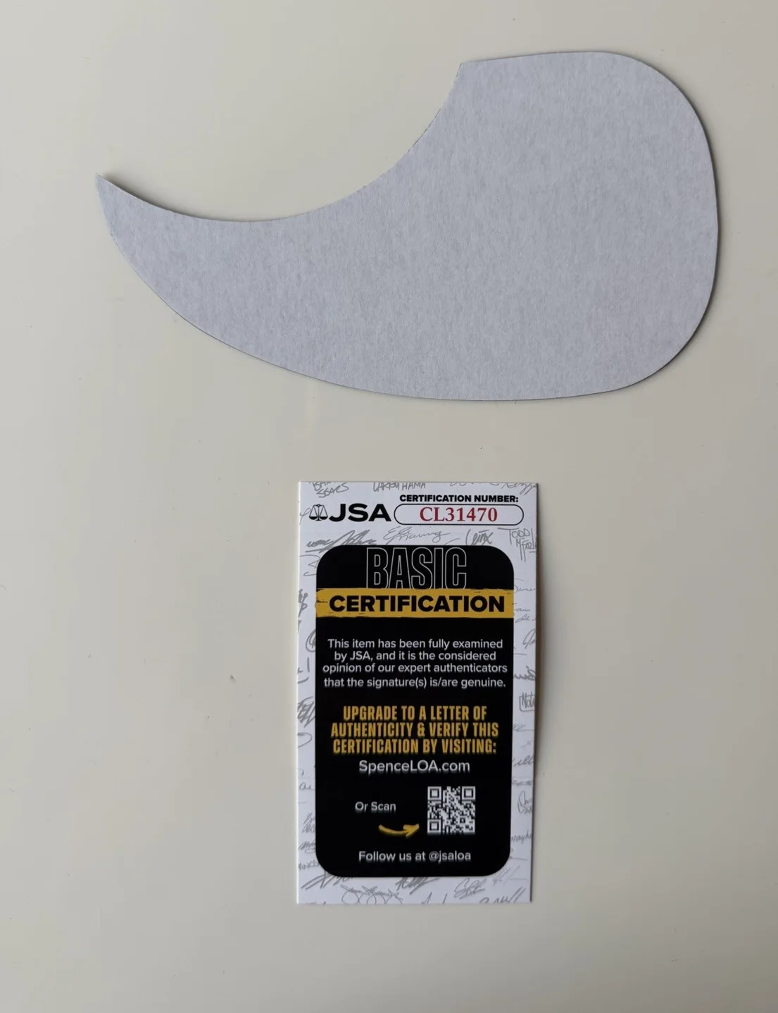 Kurt Vile Autographed Pick Guard Pretty Pimpin JSA COA, image 2