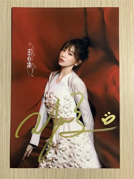 6" 王心凌/cyndi Hand Signed Autographed Photo Autographs Collection Original, image 2