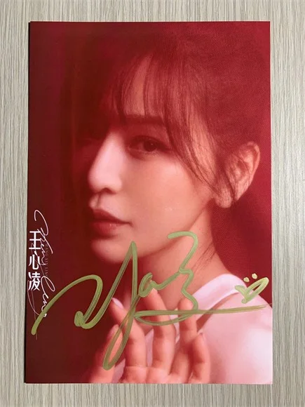 6" 王心凌/cyndi Hand Signed Autographed Photo Autographs Collection Original, image 3